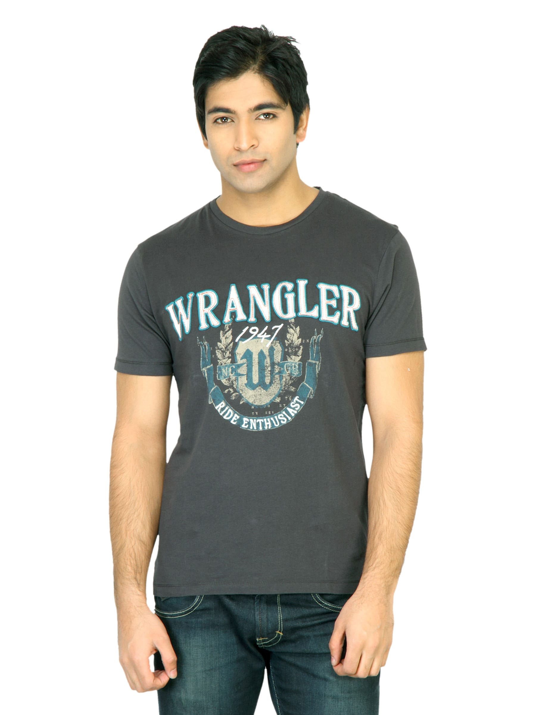 Wrangler Men Ride Black Tshirt