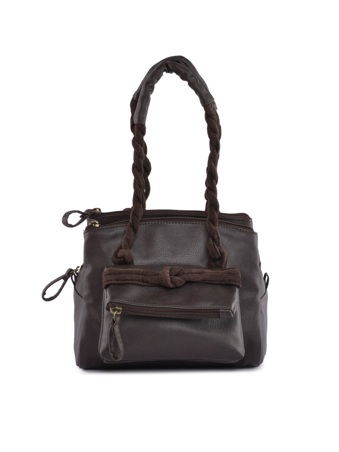 Baggit Women Knotty Taj Brown Handbag