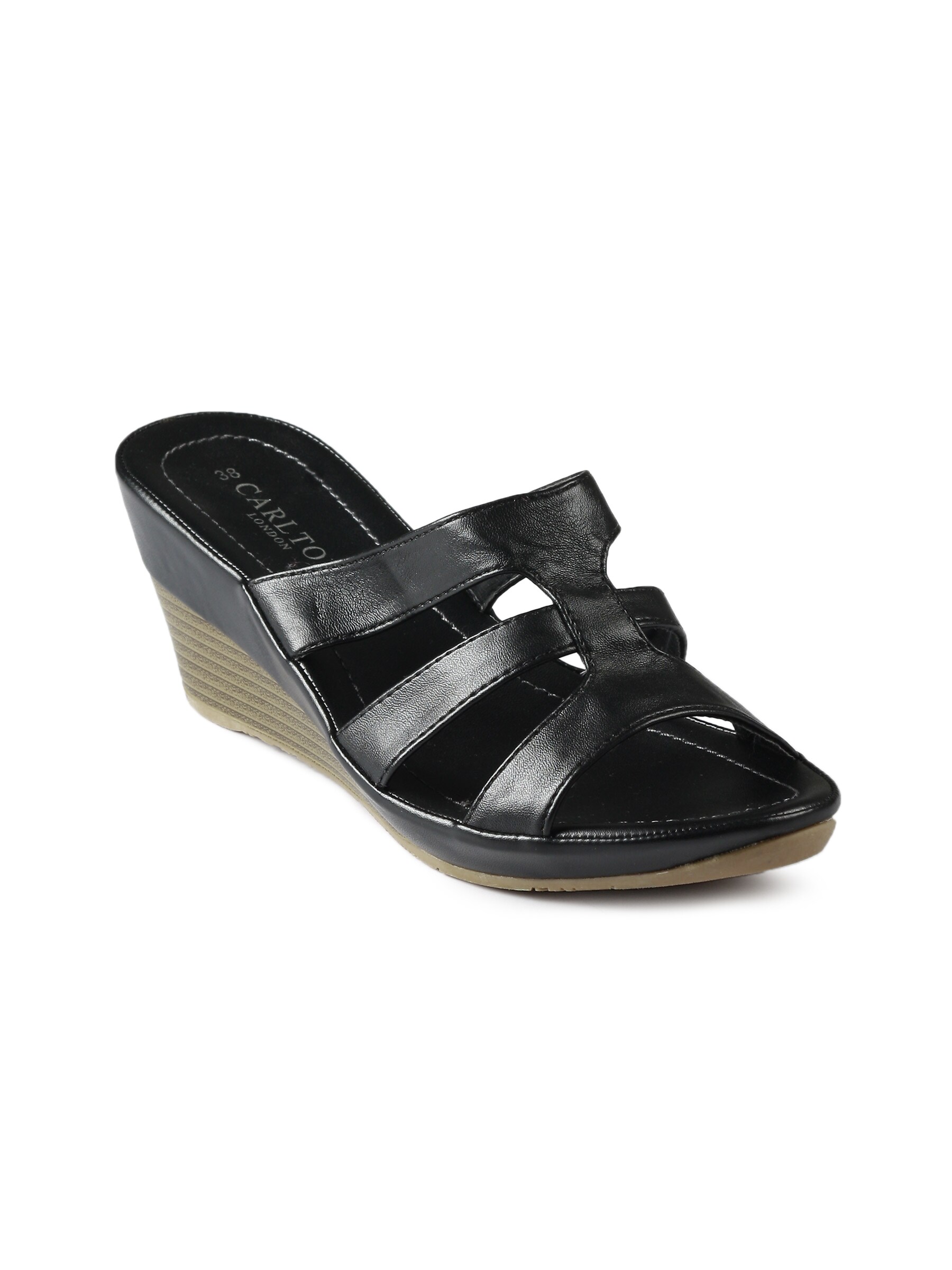 Carlton London Women Casual Black Wedges