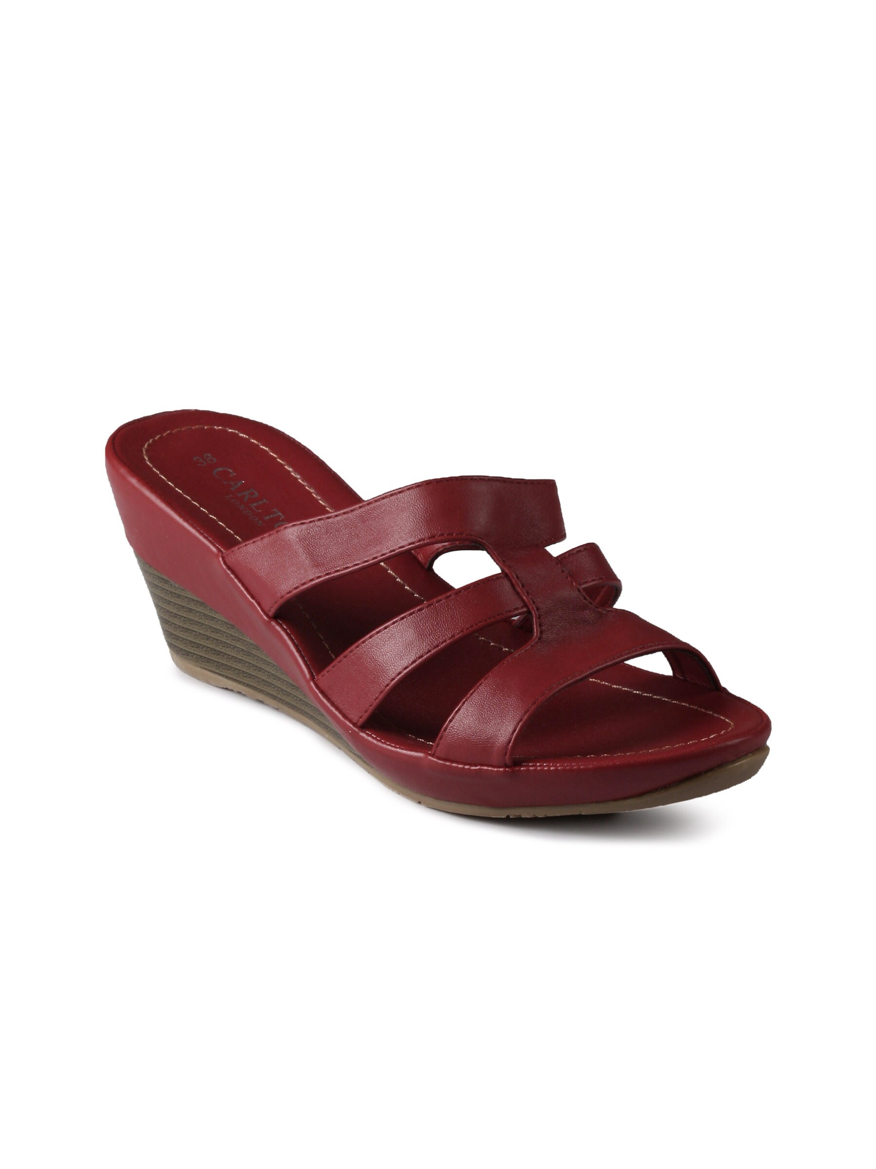 Carlton London  Women Casual Red Sandals