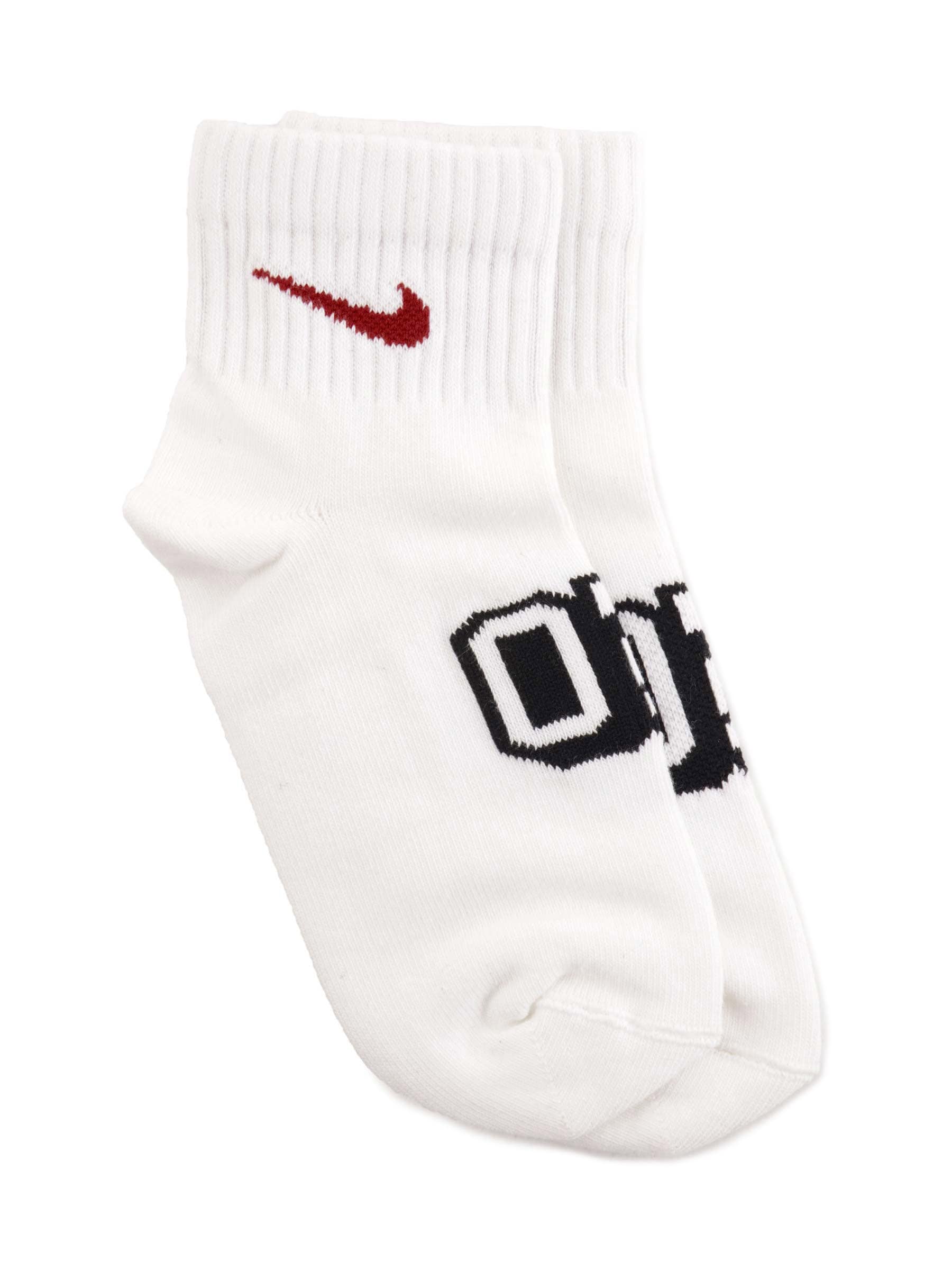 Nike Kids-Unisex Solid White Socks