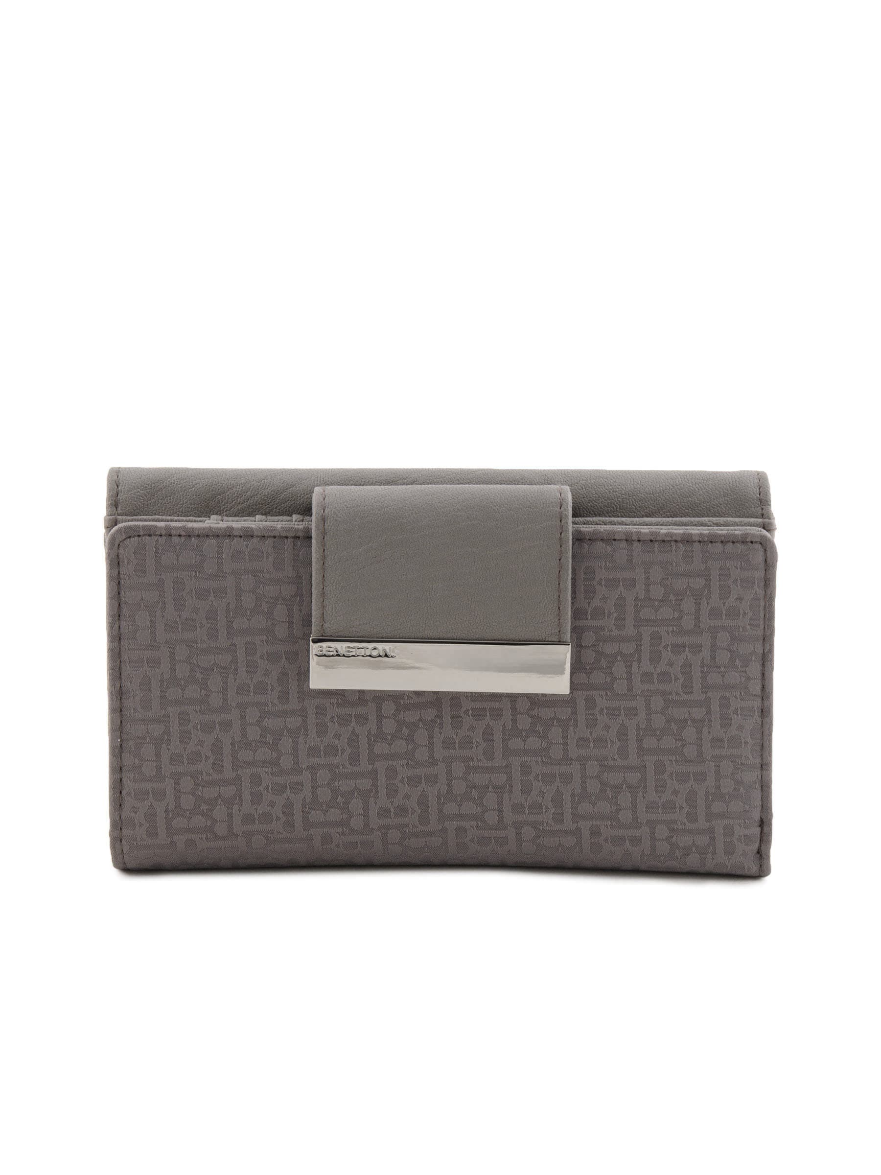 United Colors of Benetton Women Casual Grey Wallet