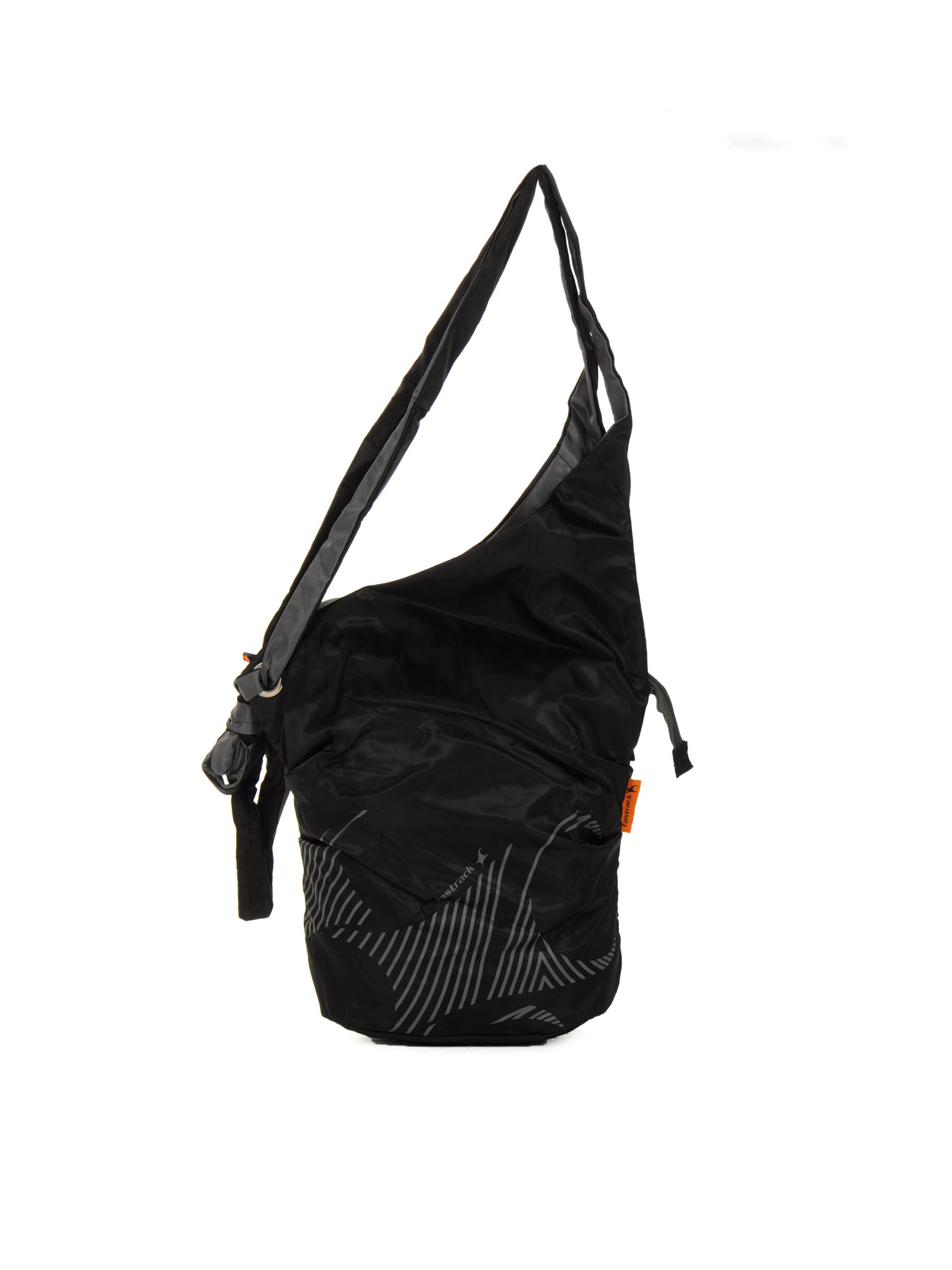 Fastrack Women Leatherette Black Sling Bag