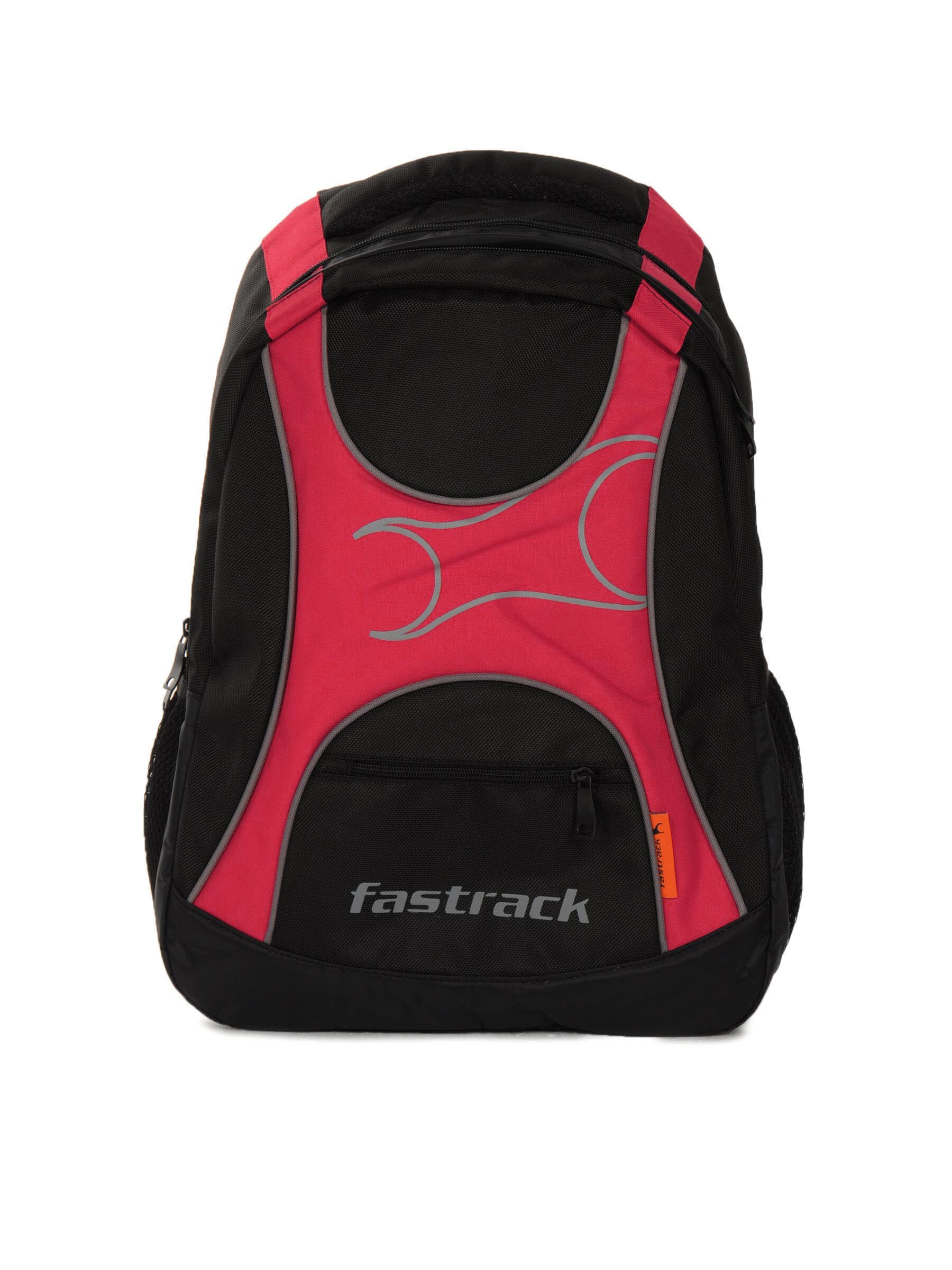 Fastrack Men Leatherette Black Backpack