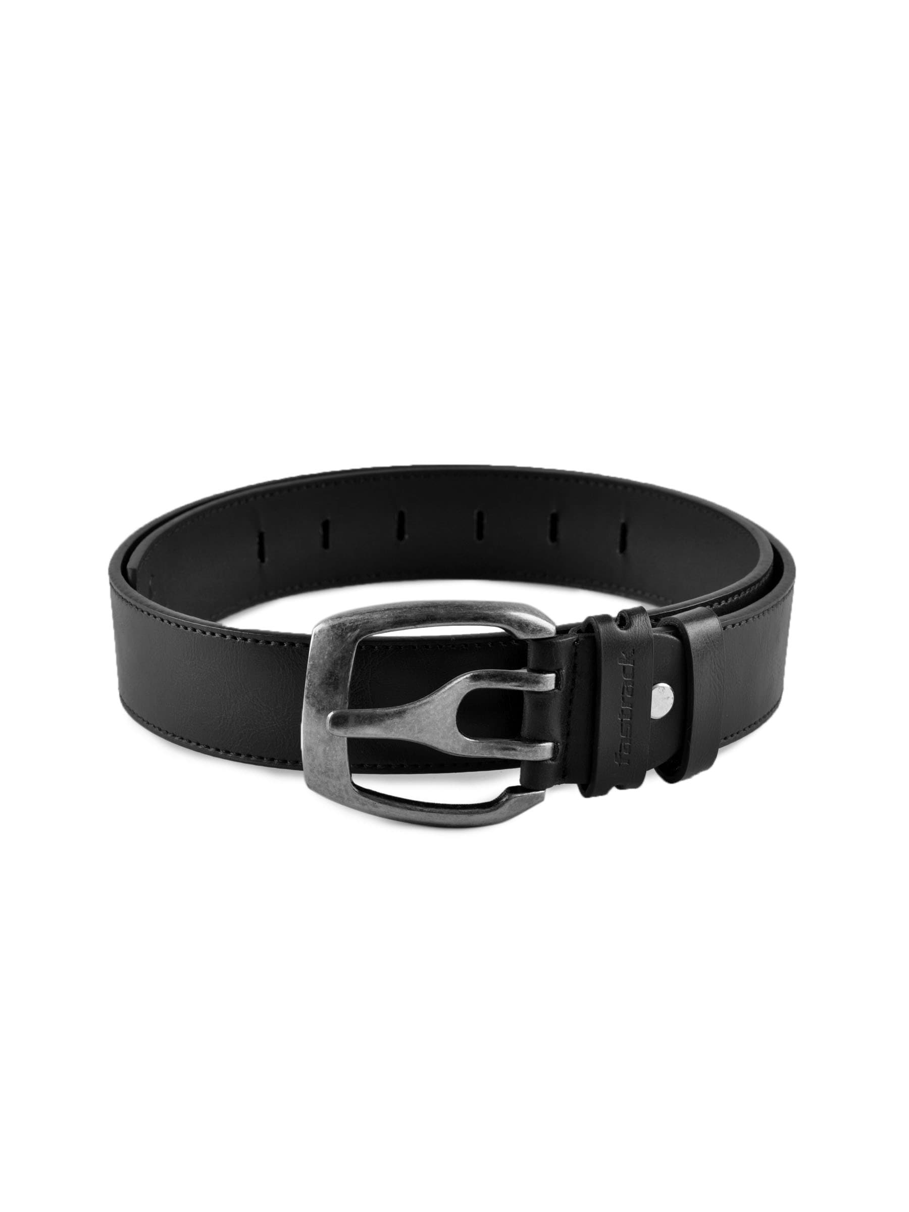 Fastrack Men Leatherette Black Belt