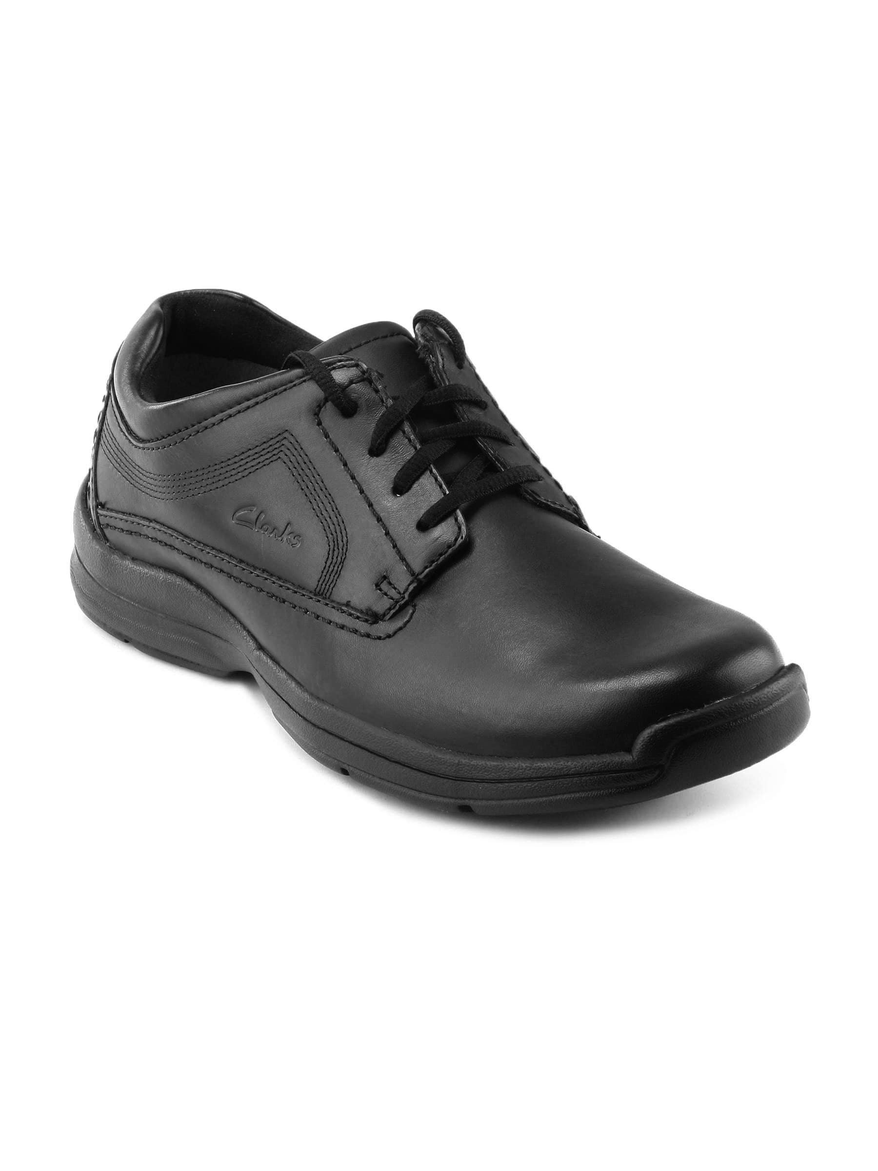 Clarks Men Black Leather Semiformal Shoes