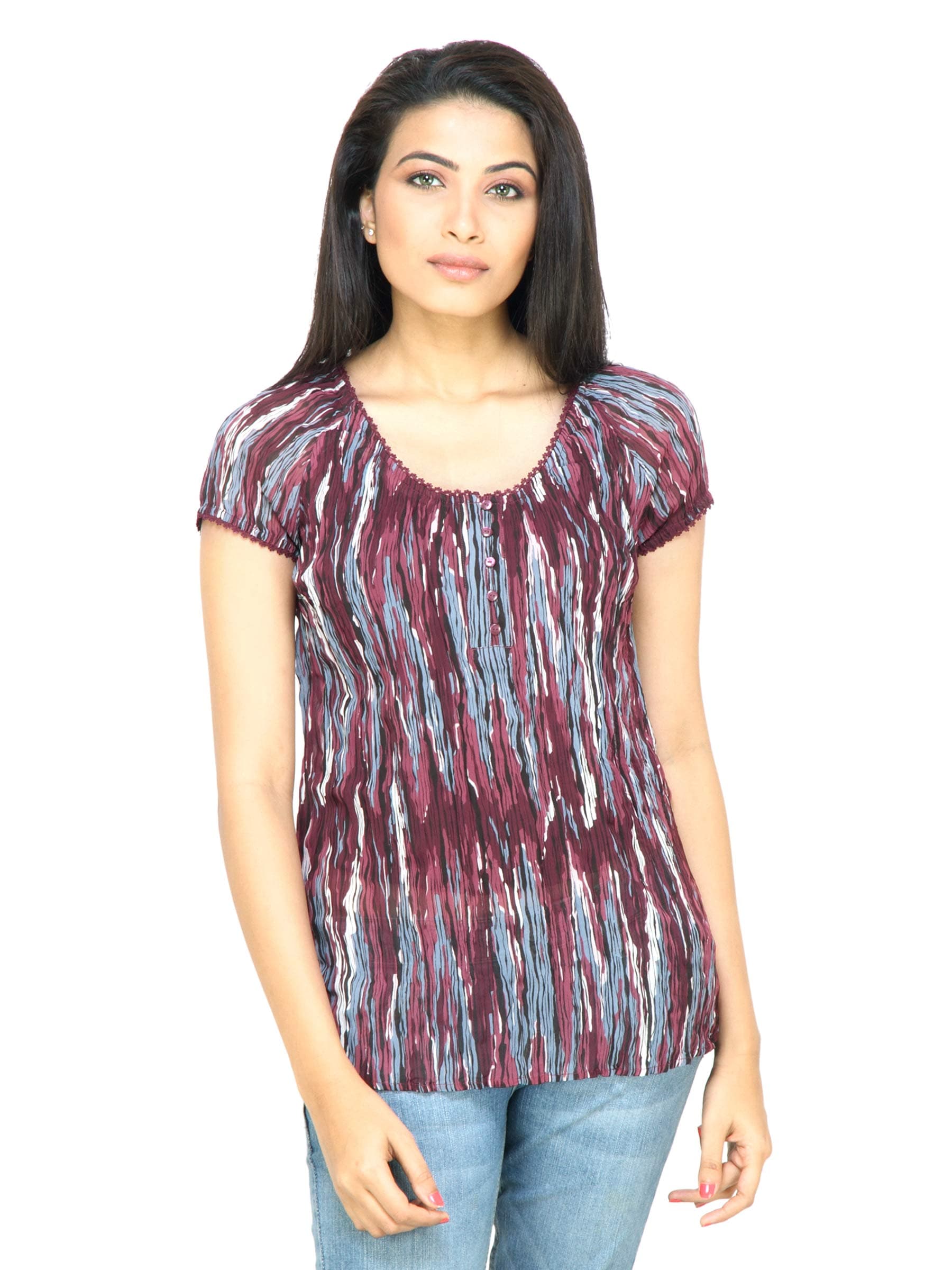s.Oliver Women Printed Red Top