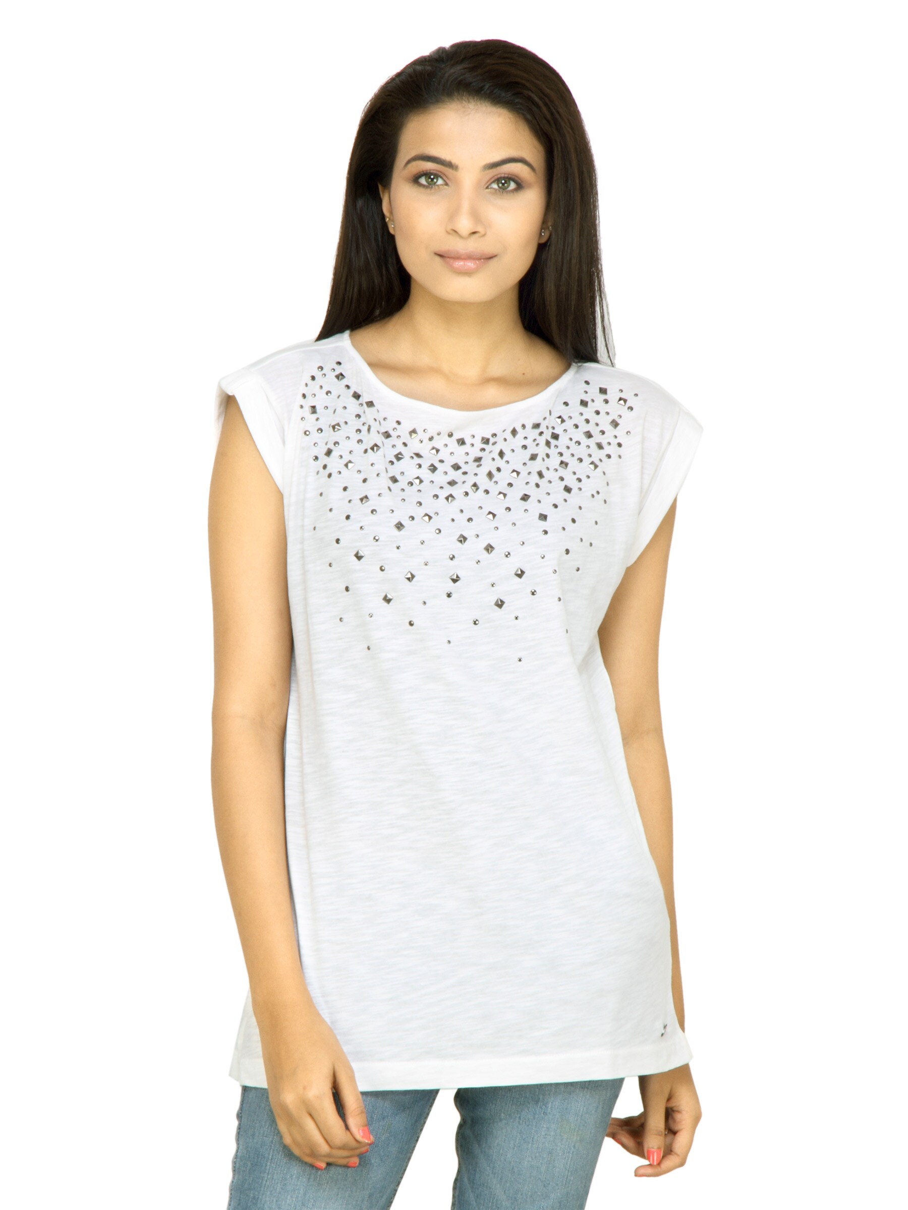 s.Oliver Women Solid White Top