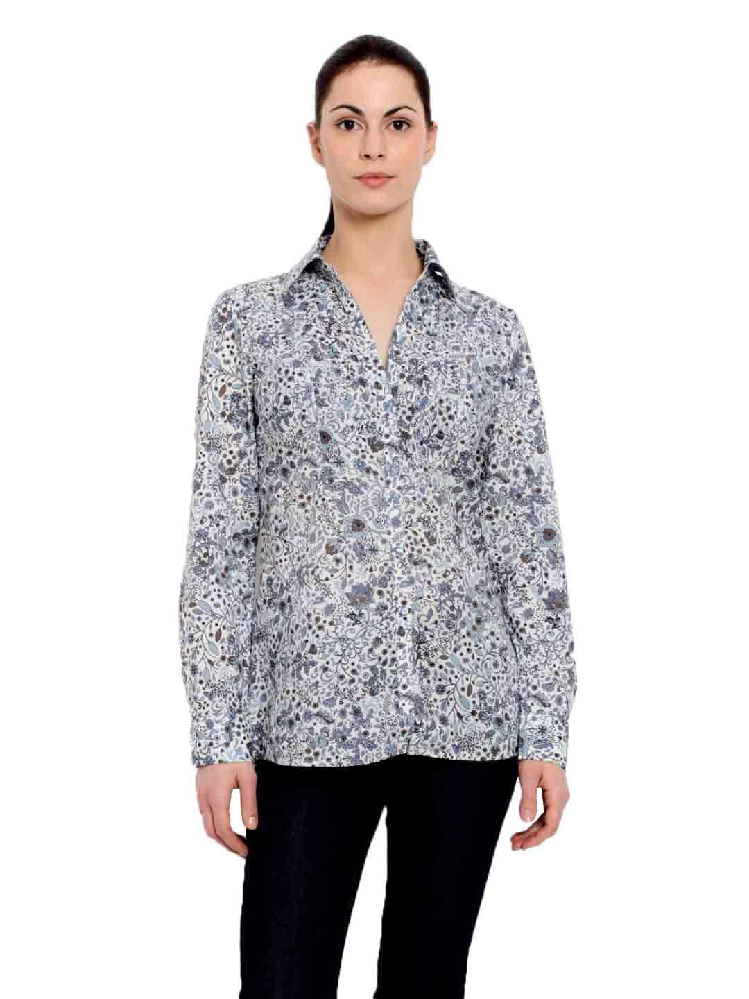 s.Oliver Women White Printed Shirt