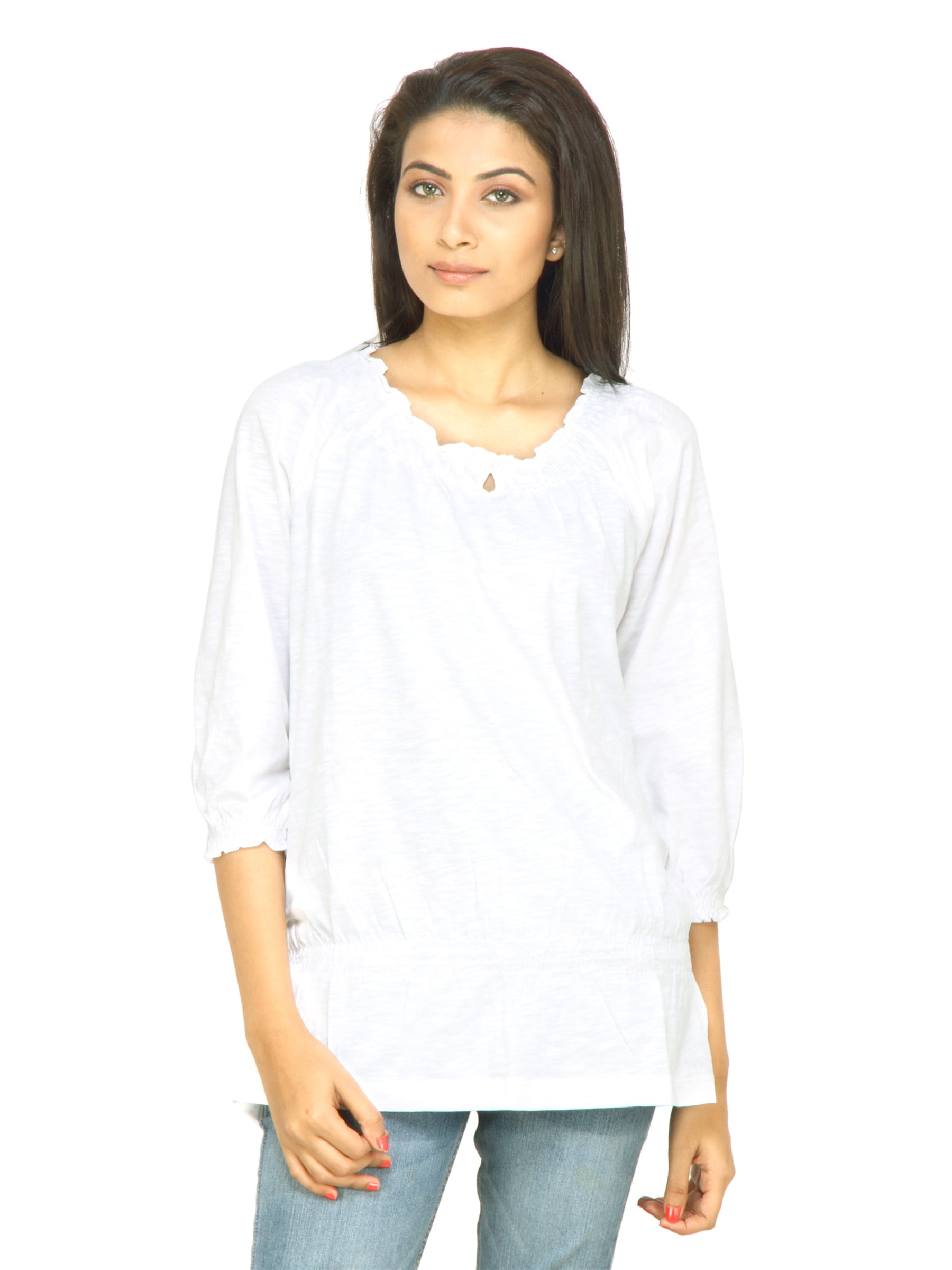 s.Oliver Women Solid White Top
