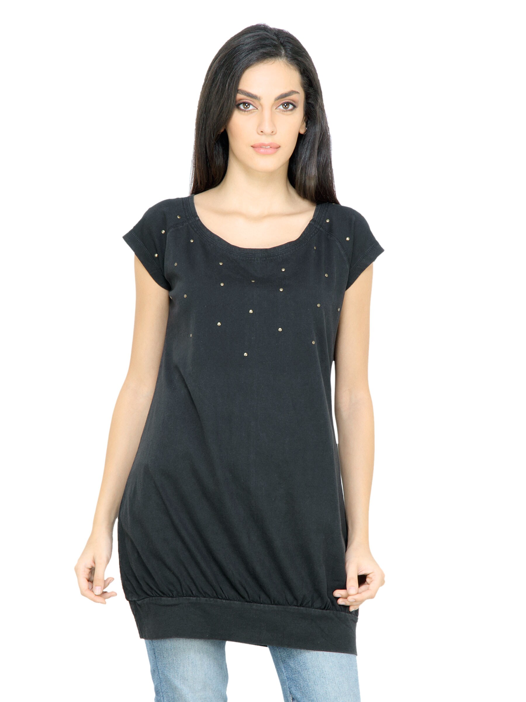 s.Oliver Women Solid Black Top