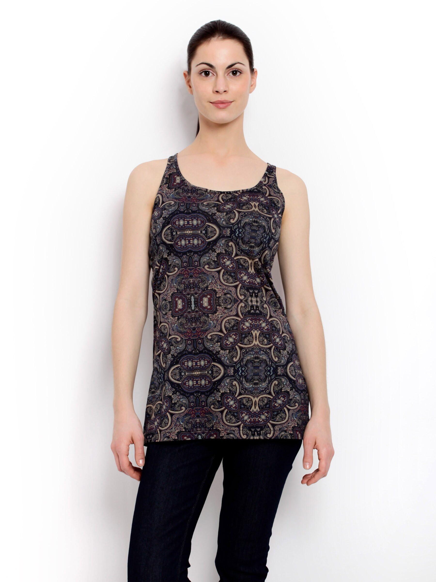 s.Oliver Women Blue Printed Top