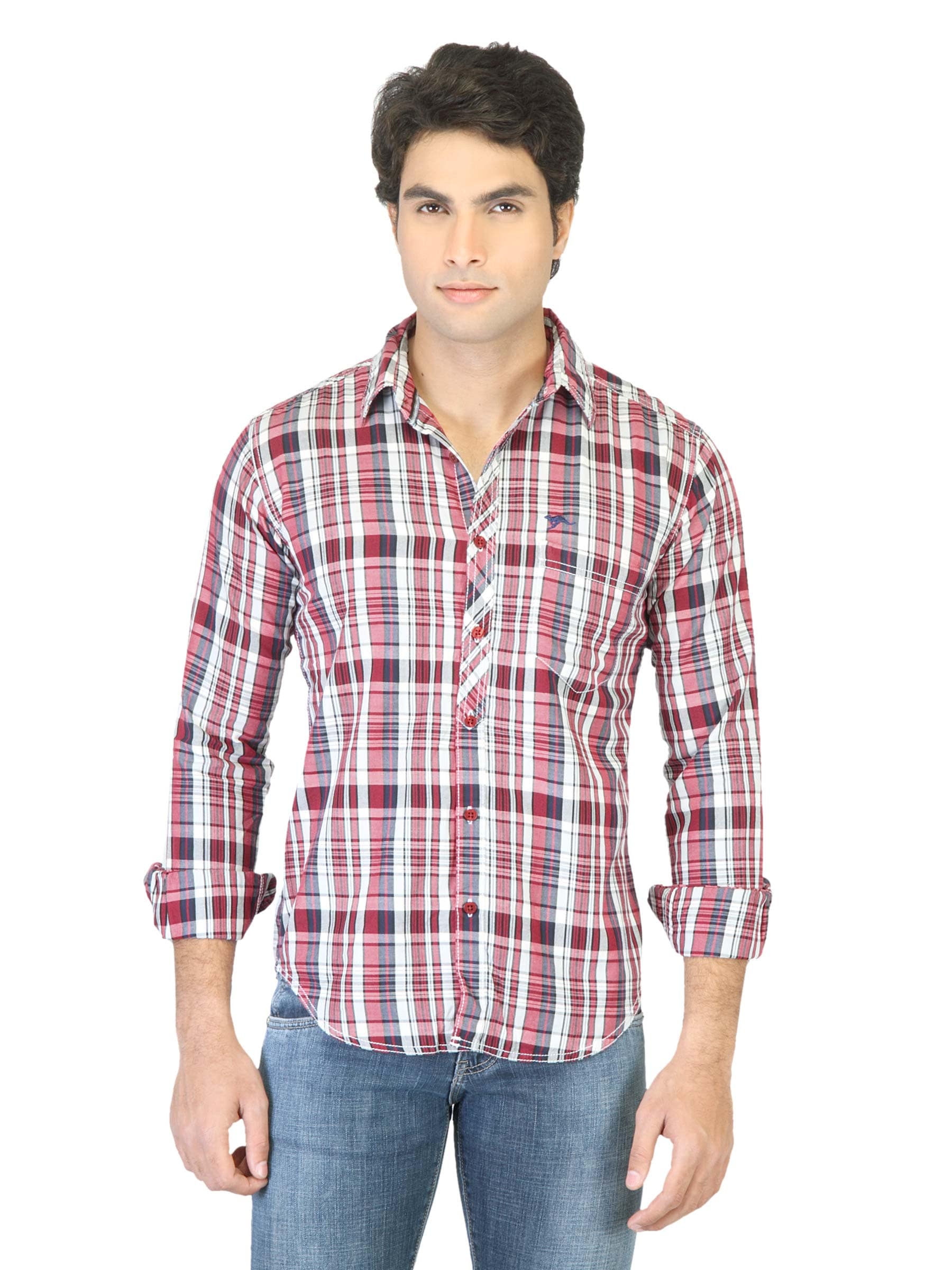 Highlander Men Red Check Shirt