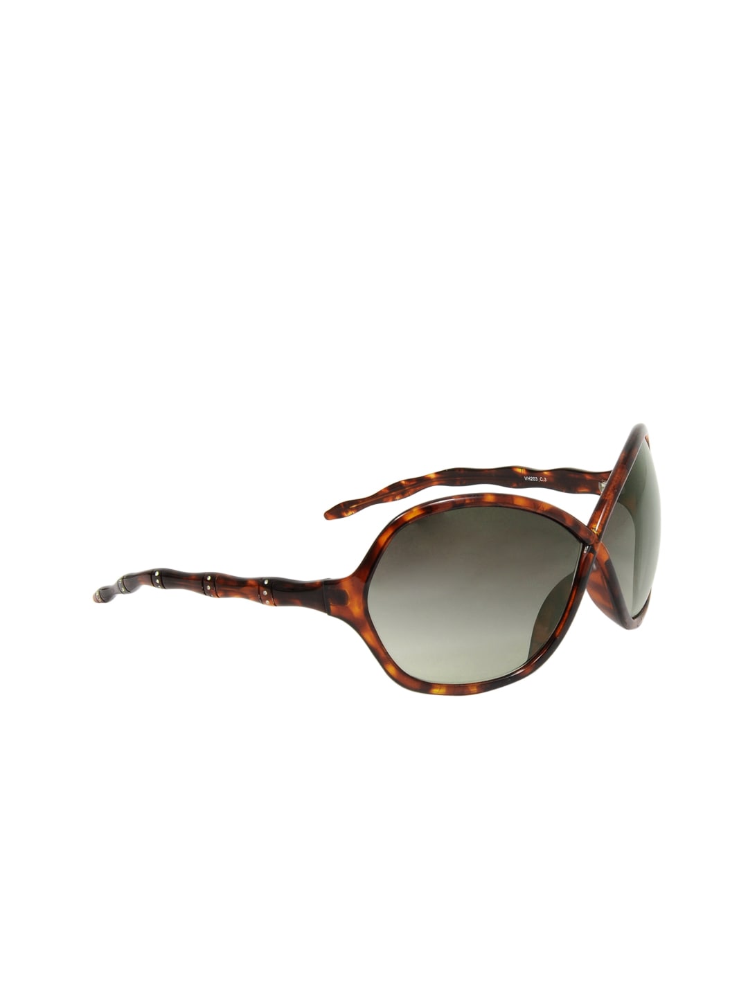 Van Heusen Women Brown Printed Oversized Sunglasses VH203-C3