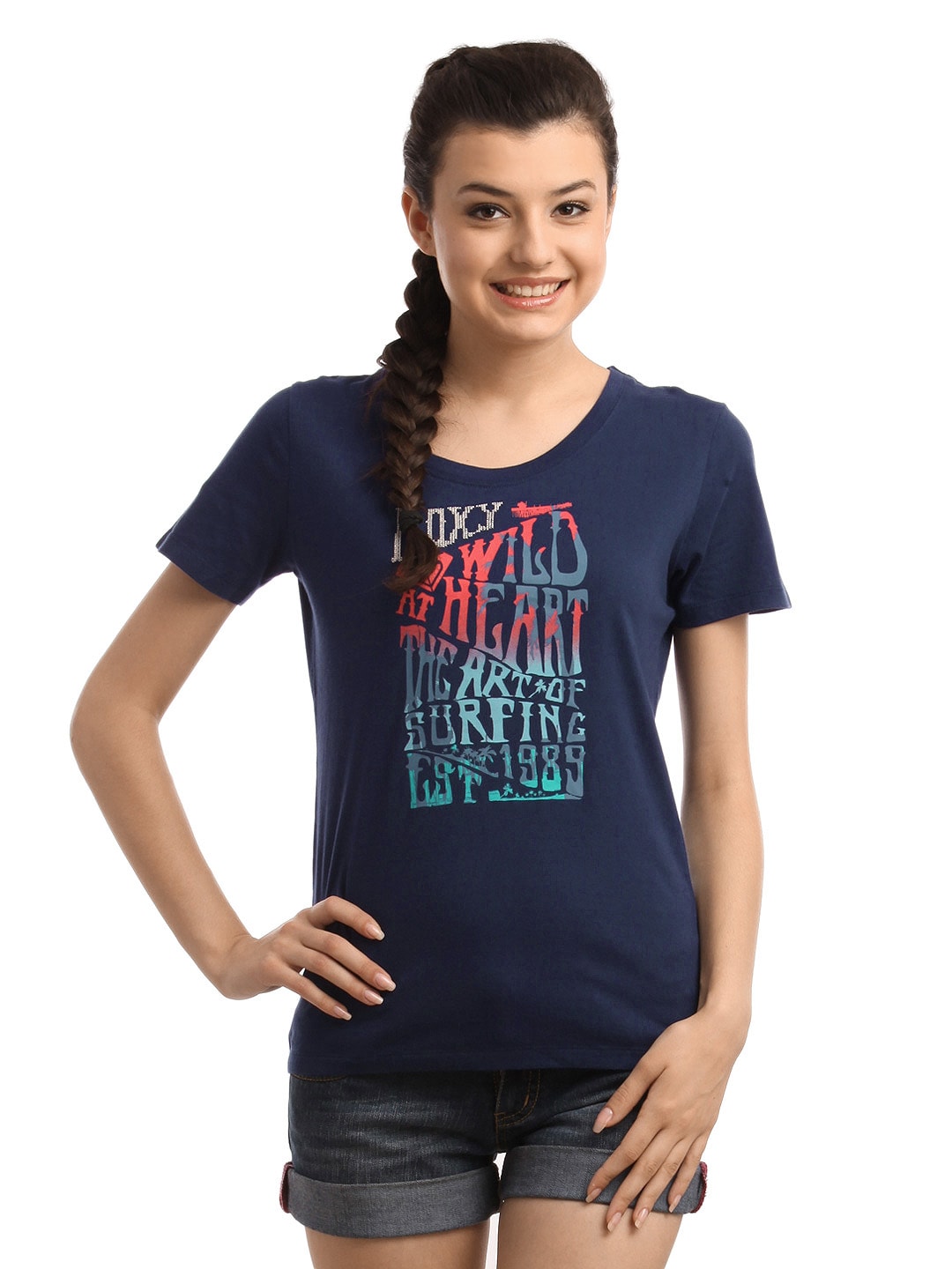 Roxy Women Blue T-shirt