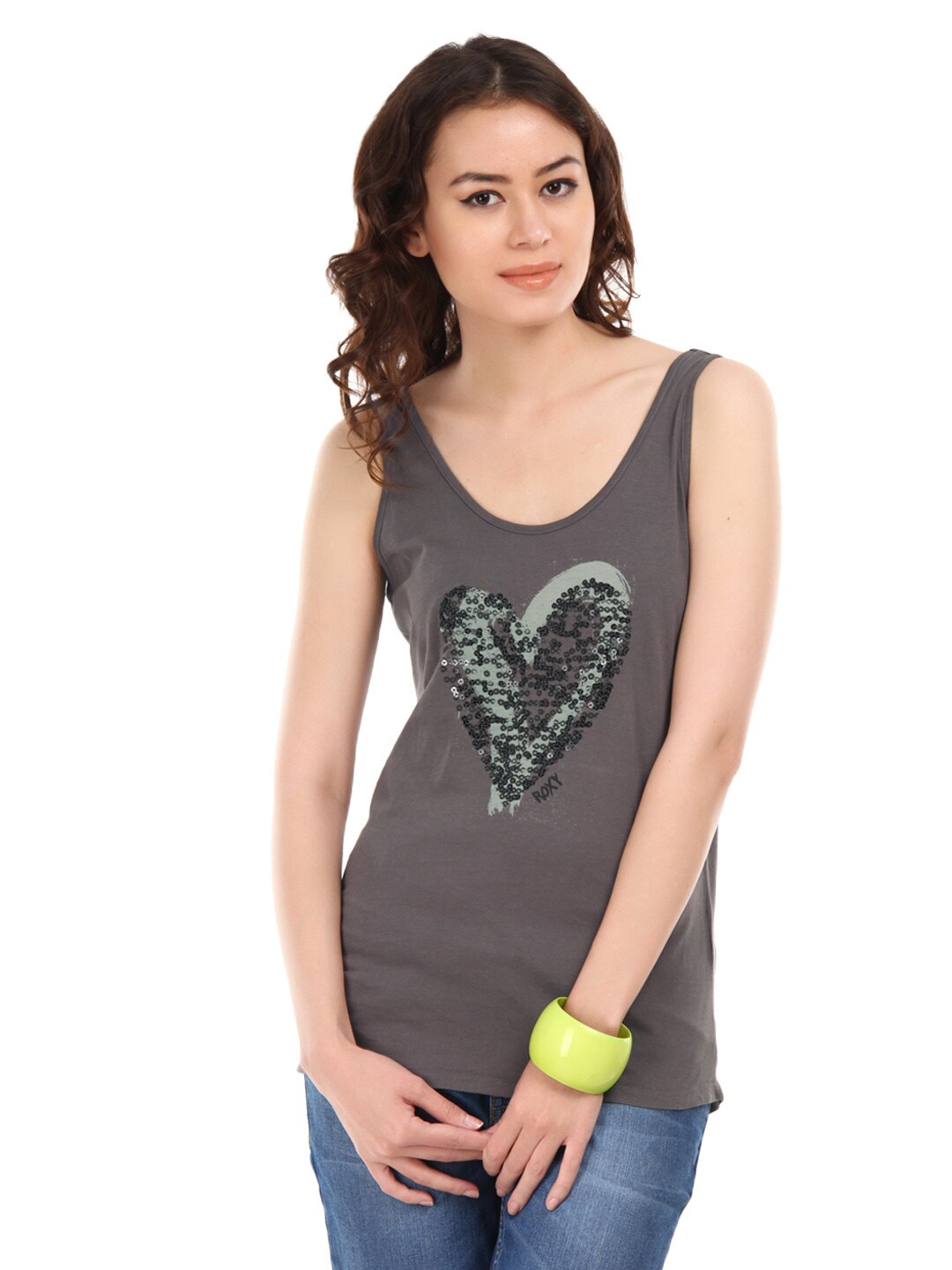 Roxy Women Wild at Heart Grey Top