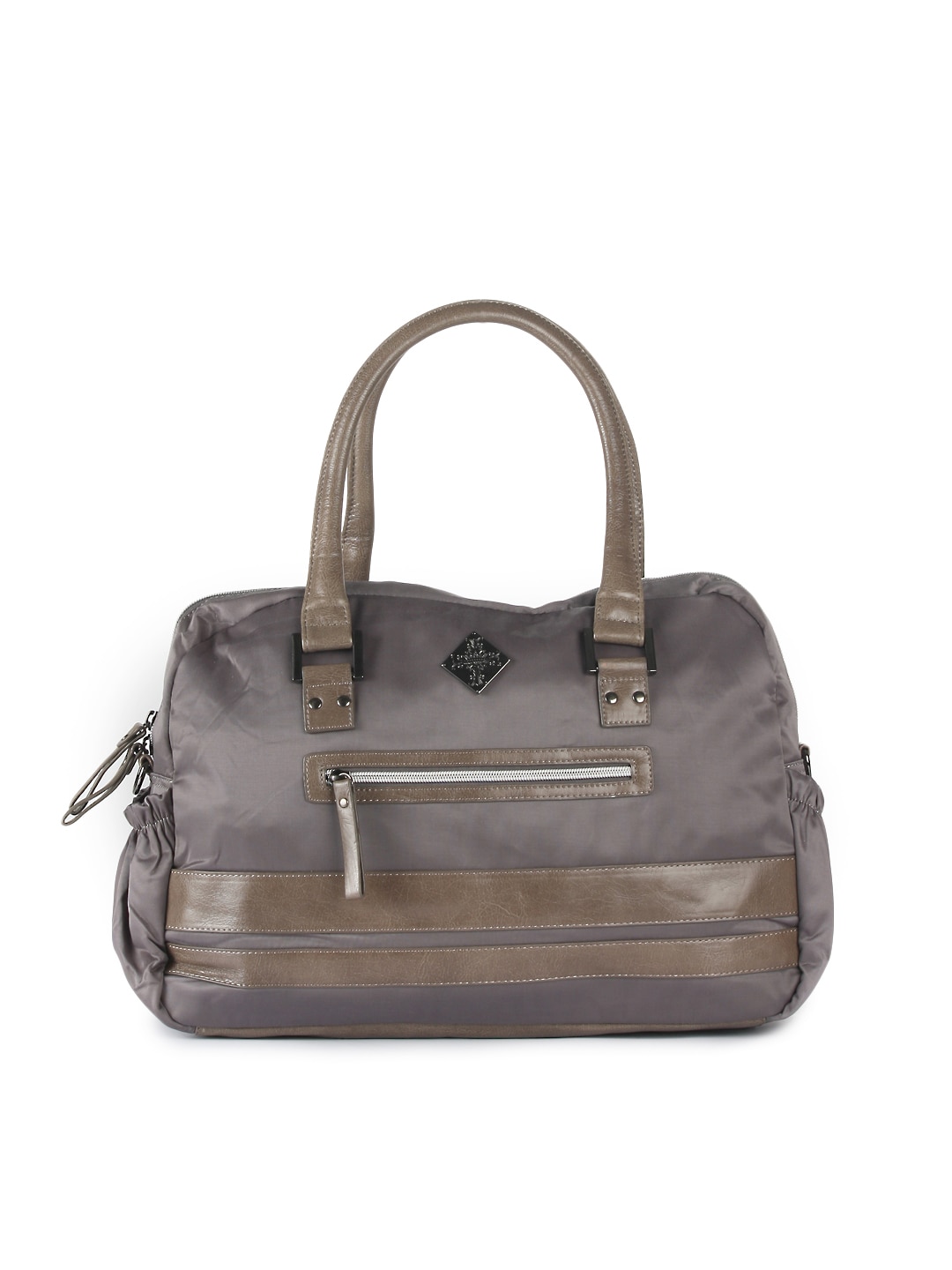 Kiara Women Grey Shiny Handbag