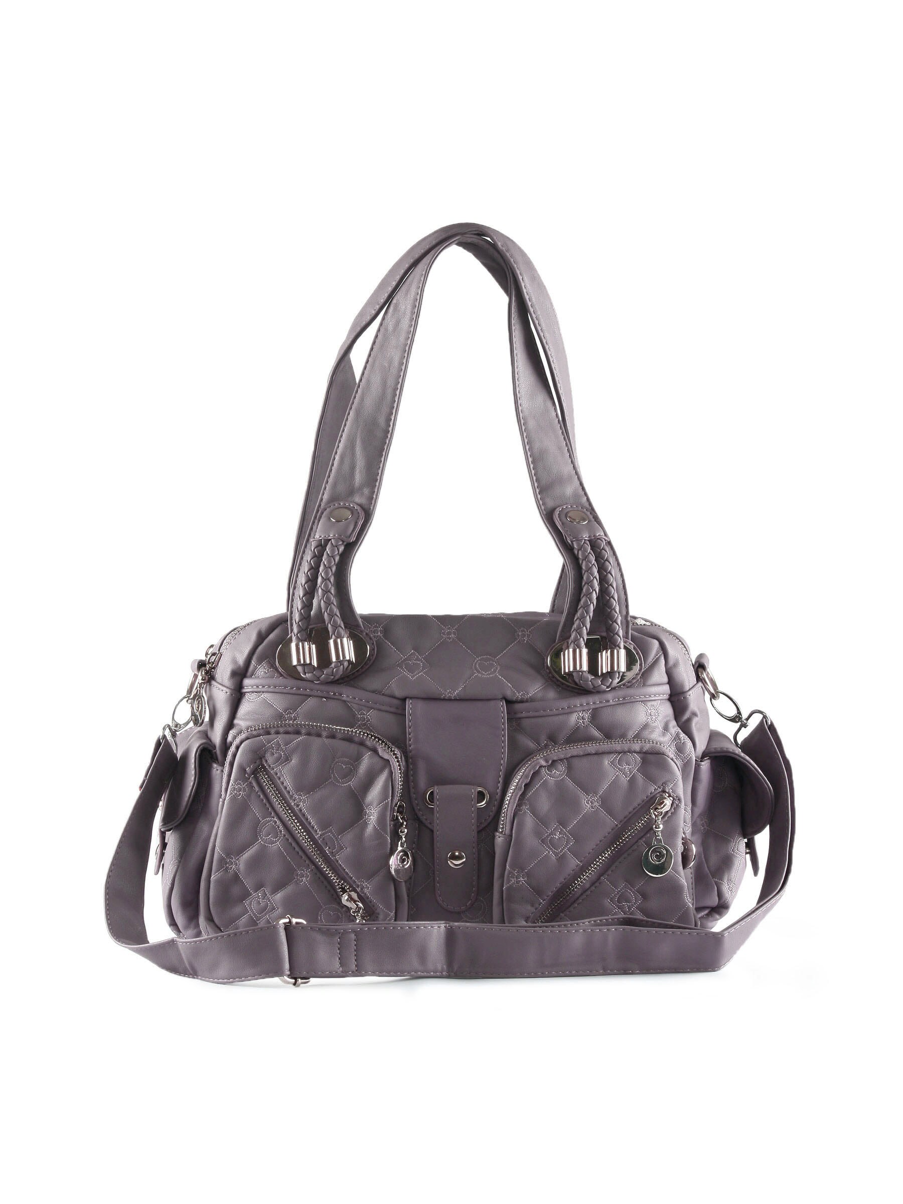 Kiara Women Front Pocket Purple Handbag
