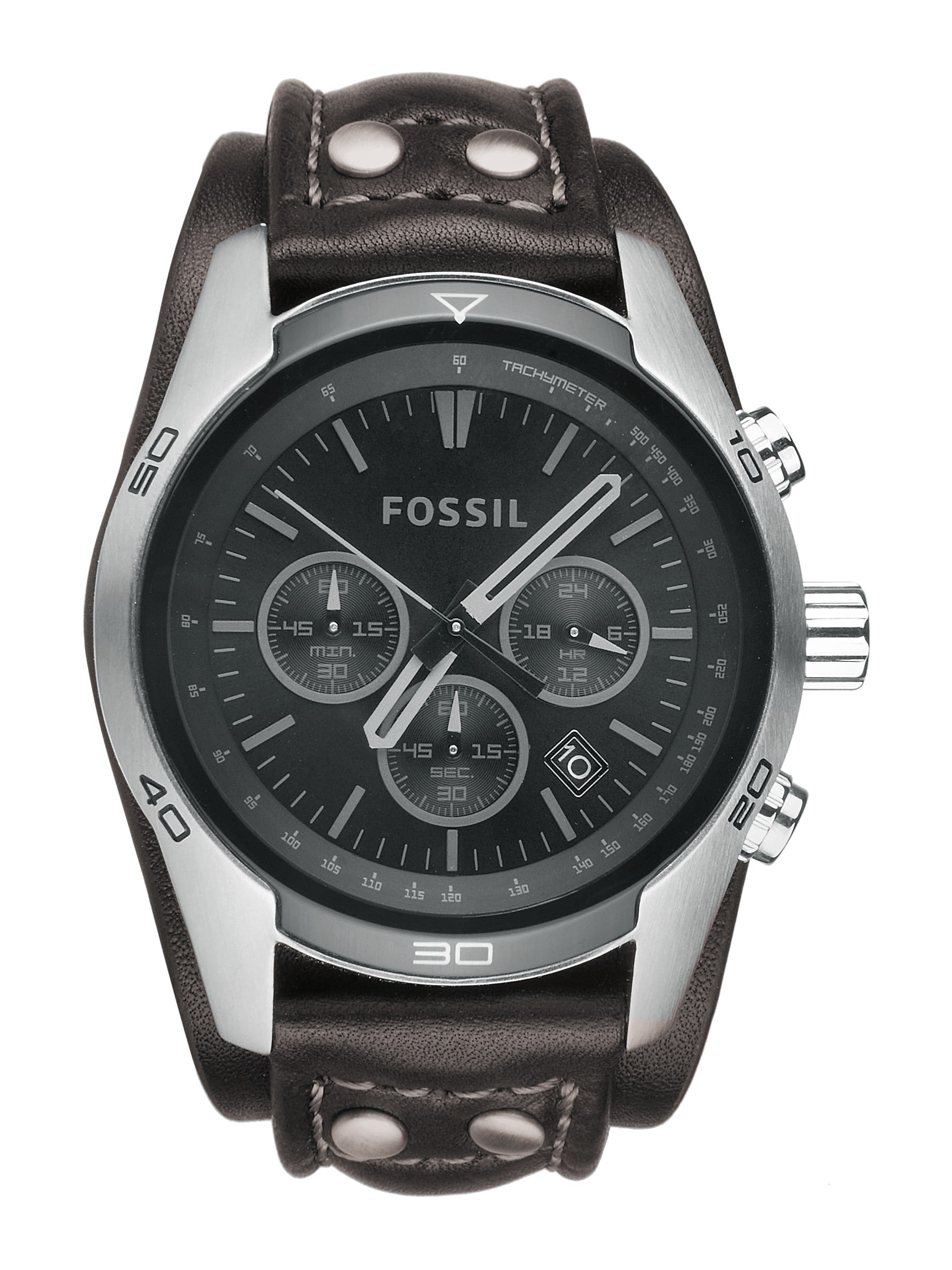 Fossil Men Black Dial Chronograph Watch CH2586