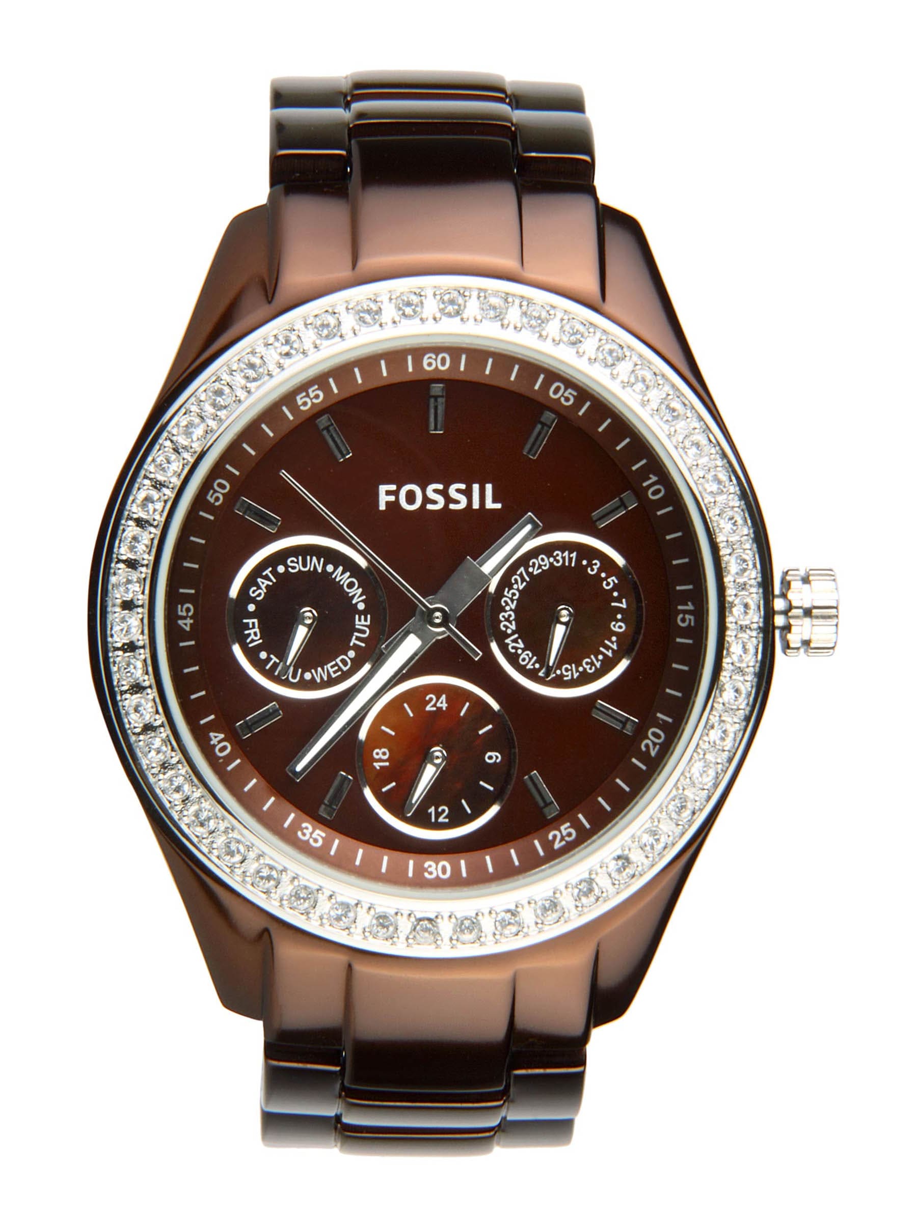 Fossil Women Brown Dial Watch ES2949