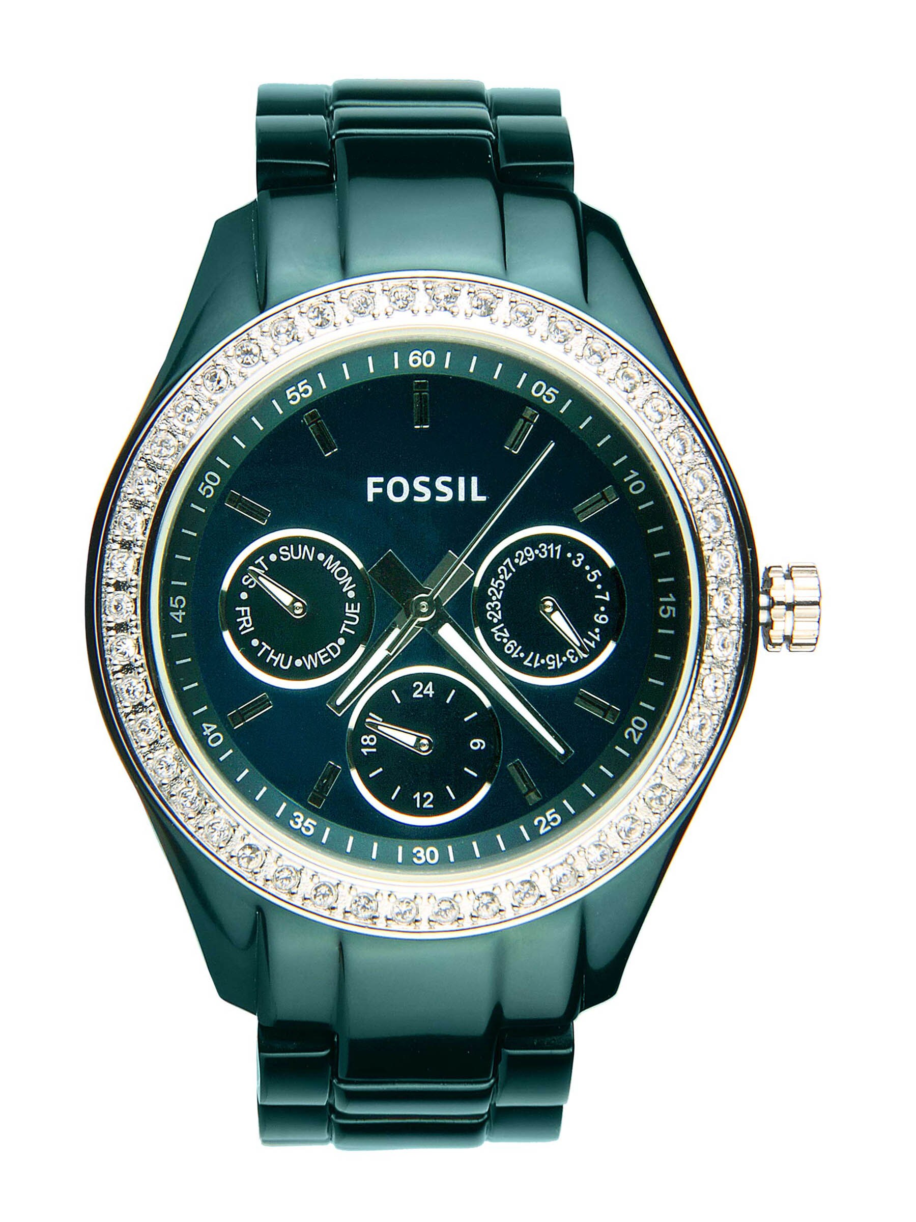 Fossil Women Green Dial Watch ES2951