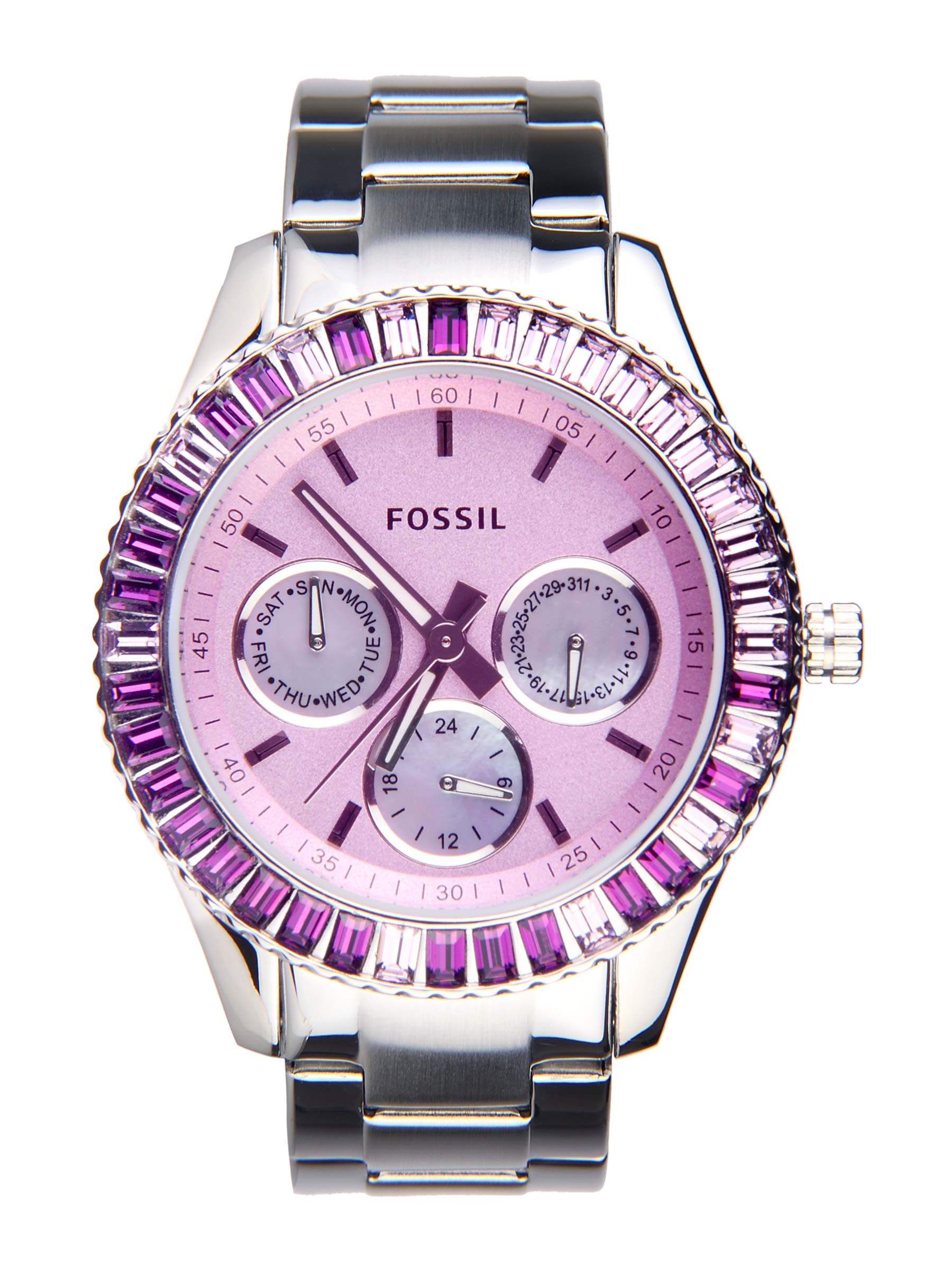 Fossil Women Lavender Dial Watch ES2959