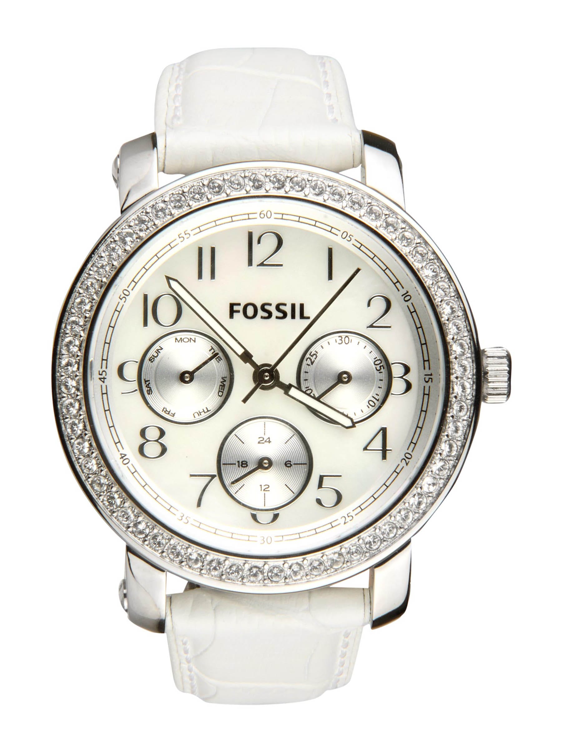 Fossil Women White Dial Watch ES2980
