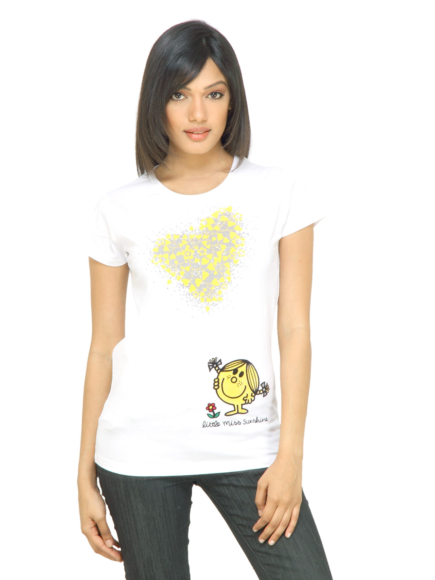 Little Miss Women Sunshine White T-shirt