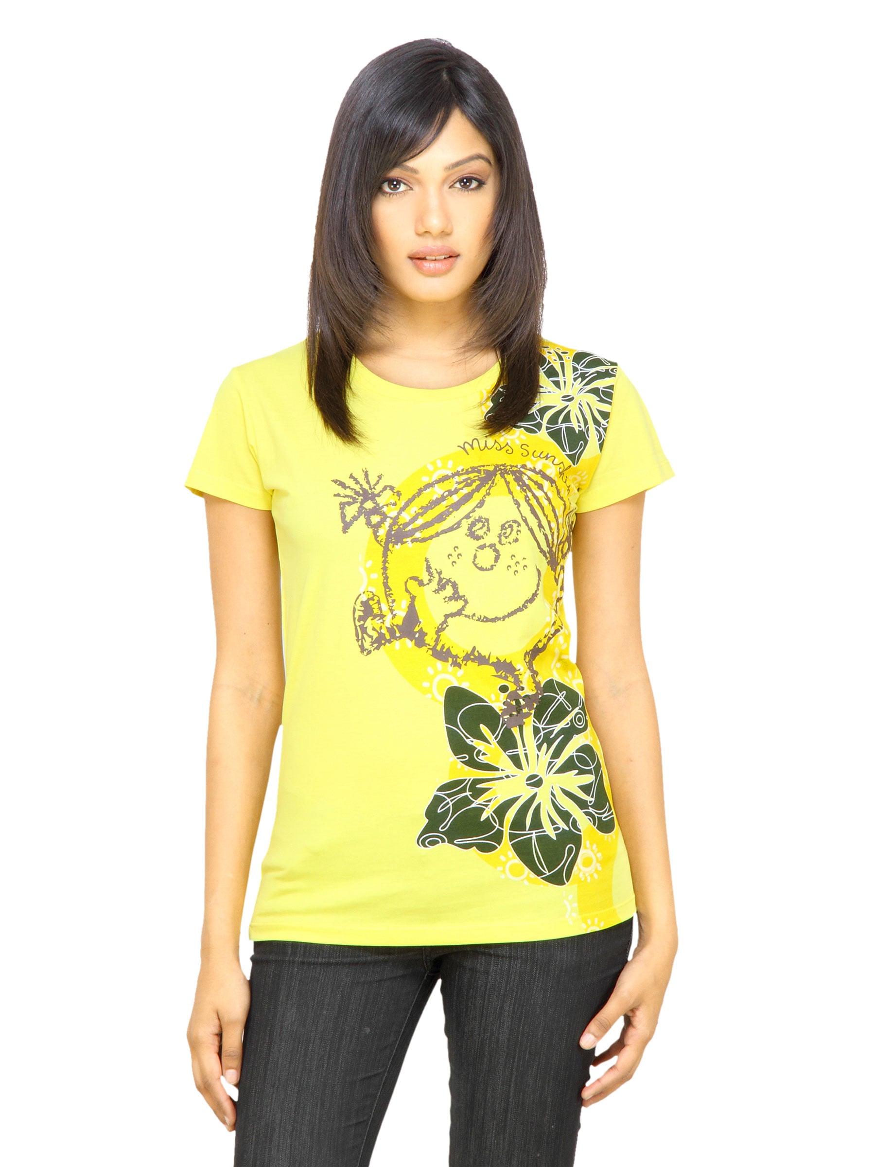 Little Miss Women Sunshine Yellow T-shirt