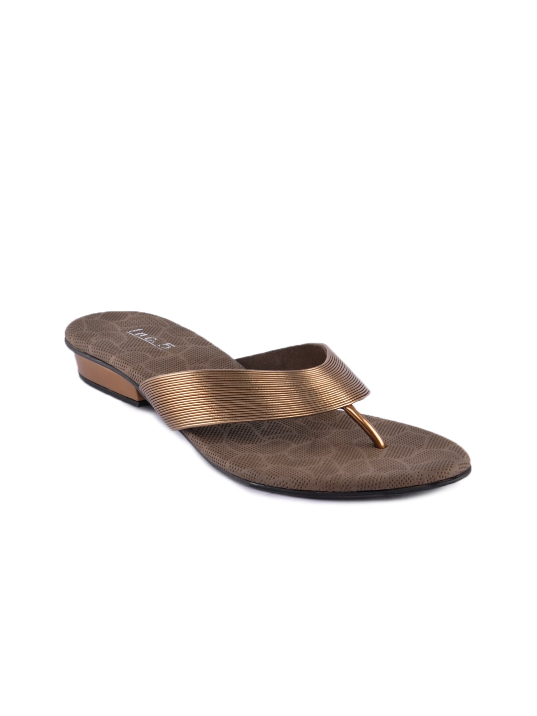 Inc. 5 Women Casual Bronze Flats