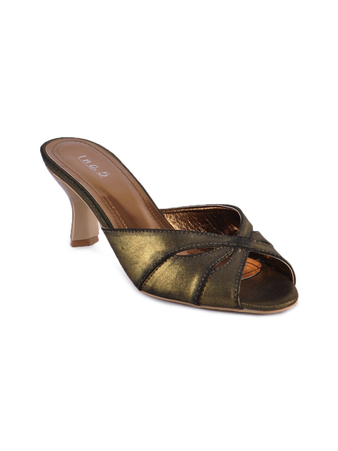 Inc. 5 Women Casual Bronze Heels