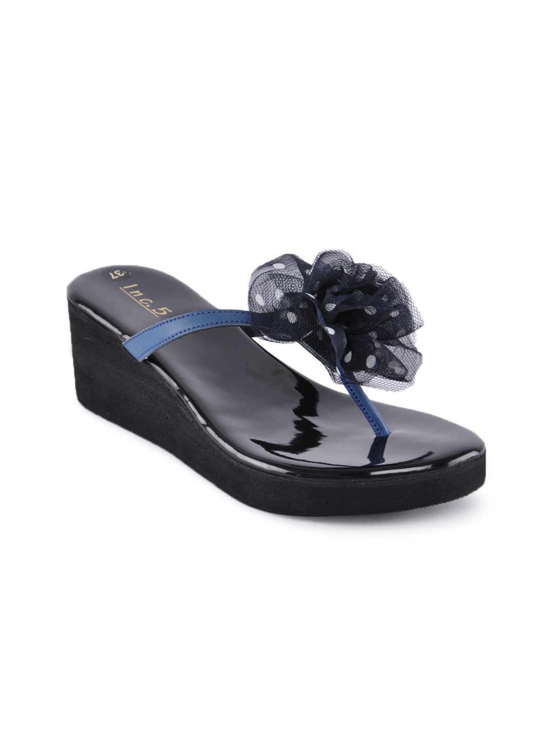 Inc. 5 Women Casual Blue Wedges