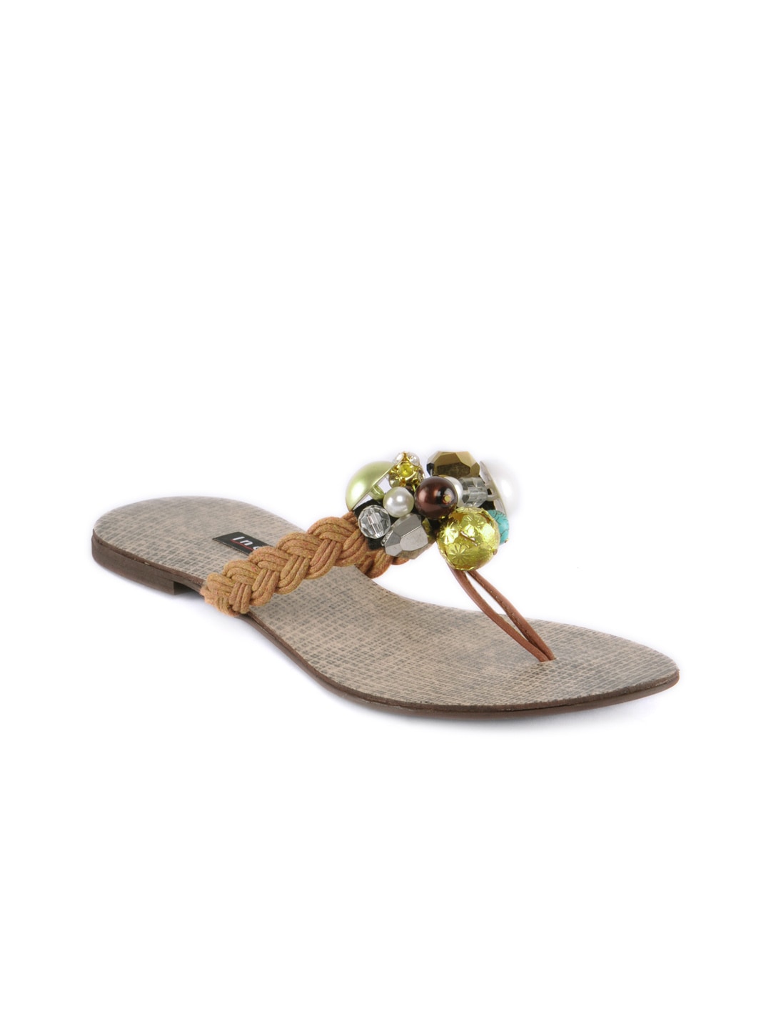 Inc. 5 Women Casual Brown Flats