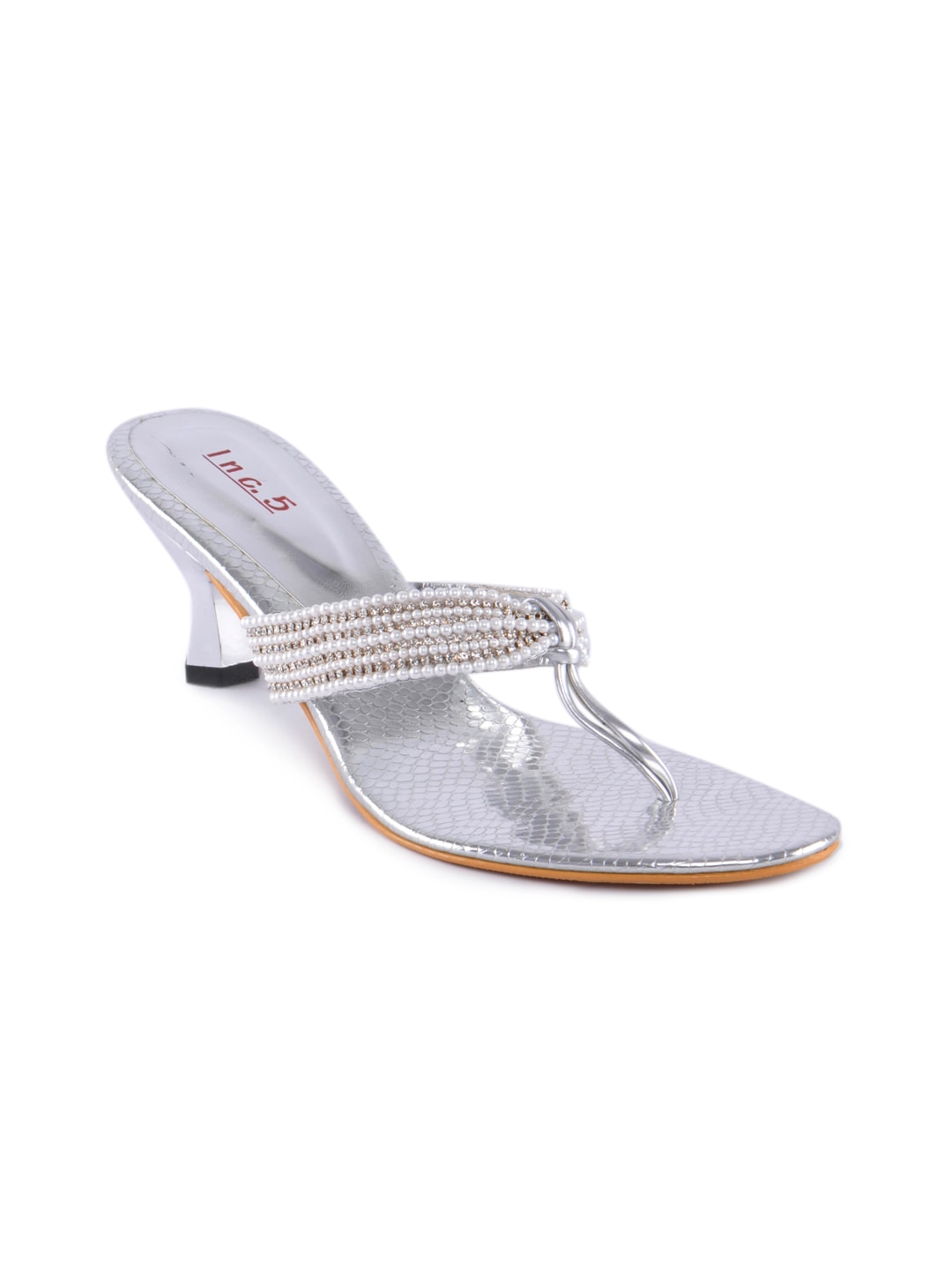 Inc. 5 Women Casual Silver Heels