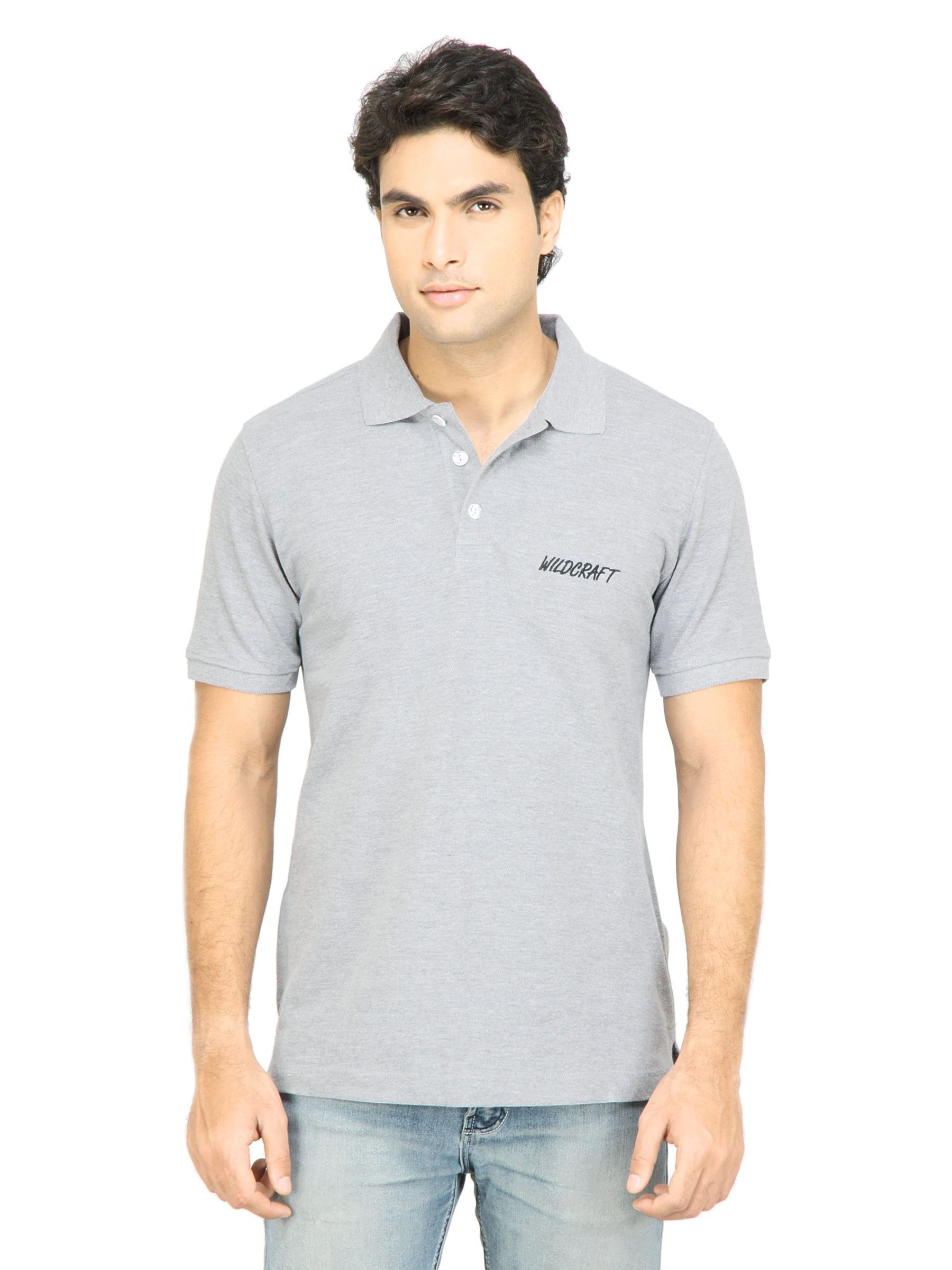 Wildcraft Men Solid Grey T-Shirt