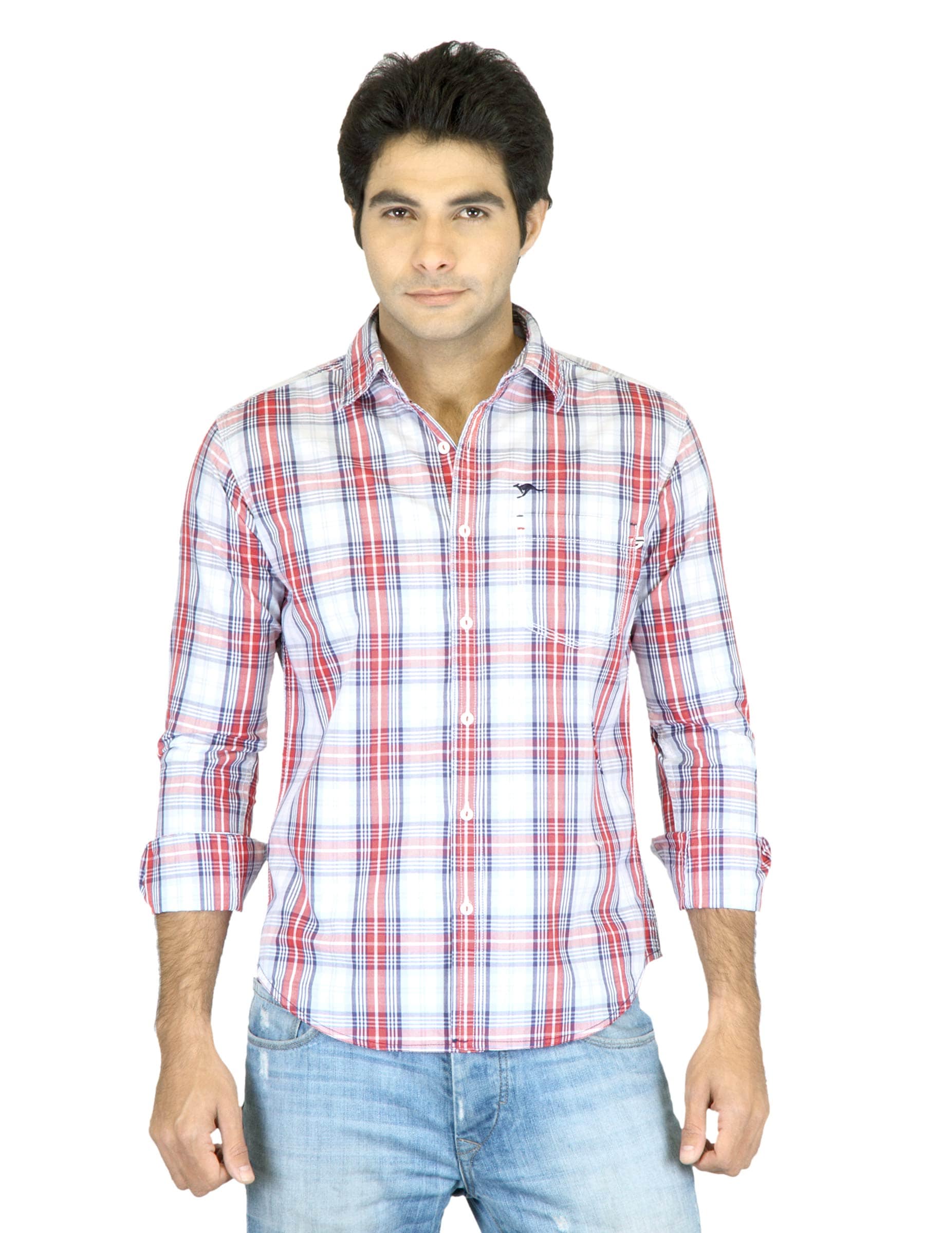 Highlander Men Red Check Shirt