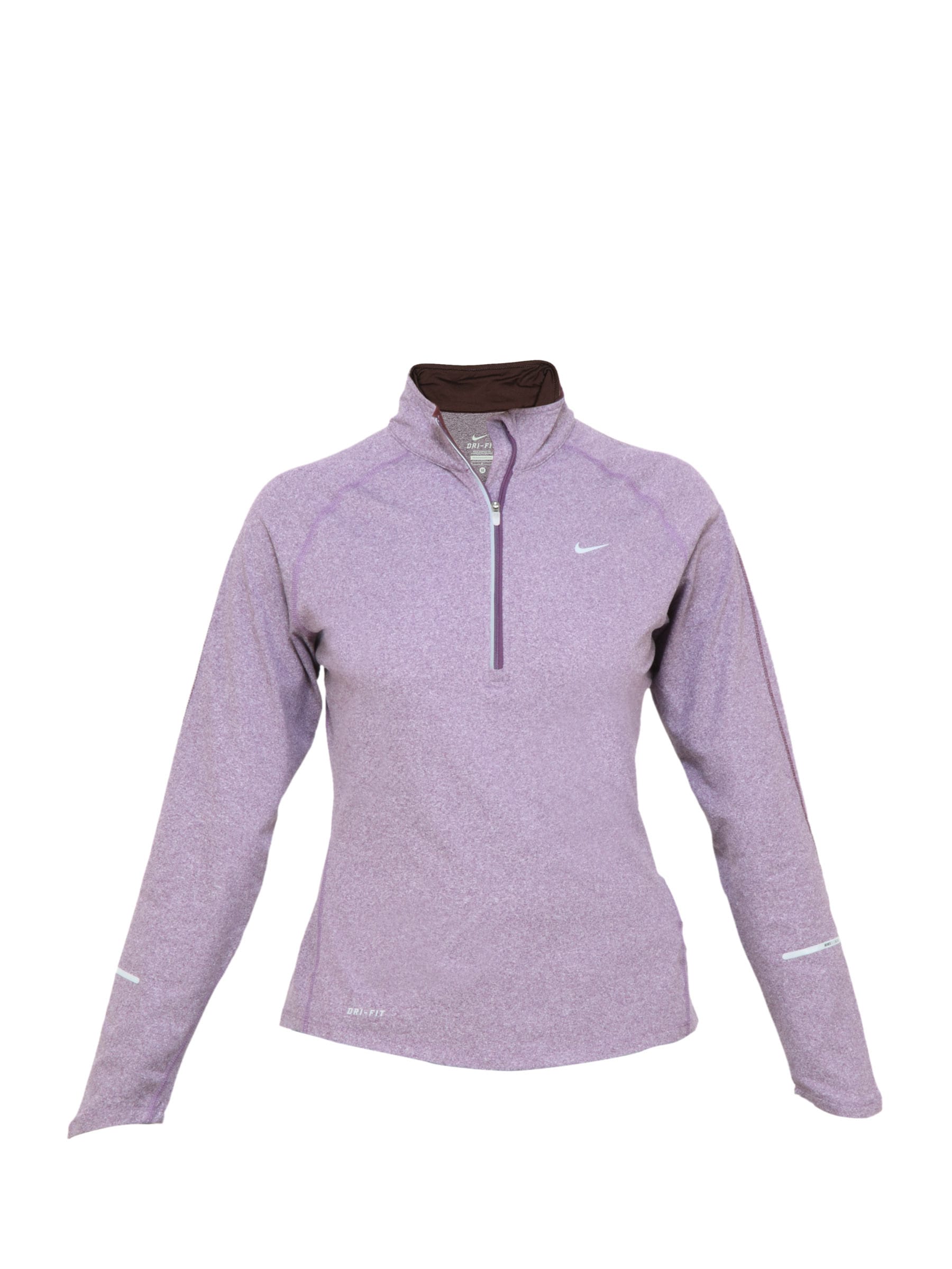 Nike Women Solid Purple Sweatshirt