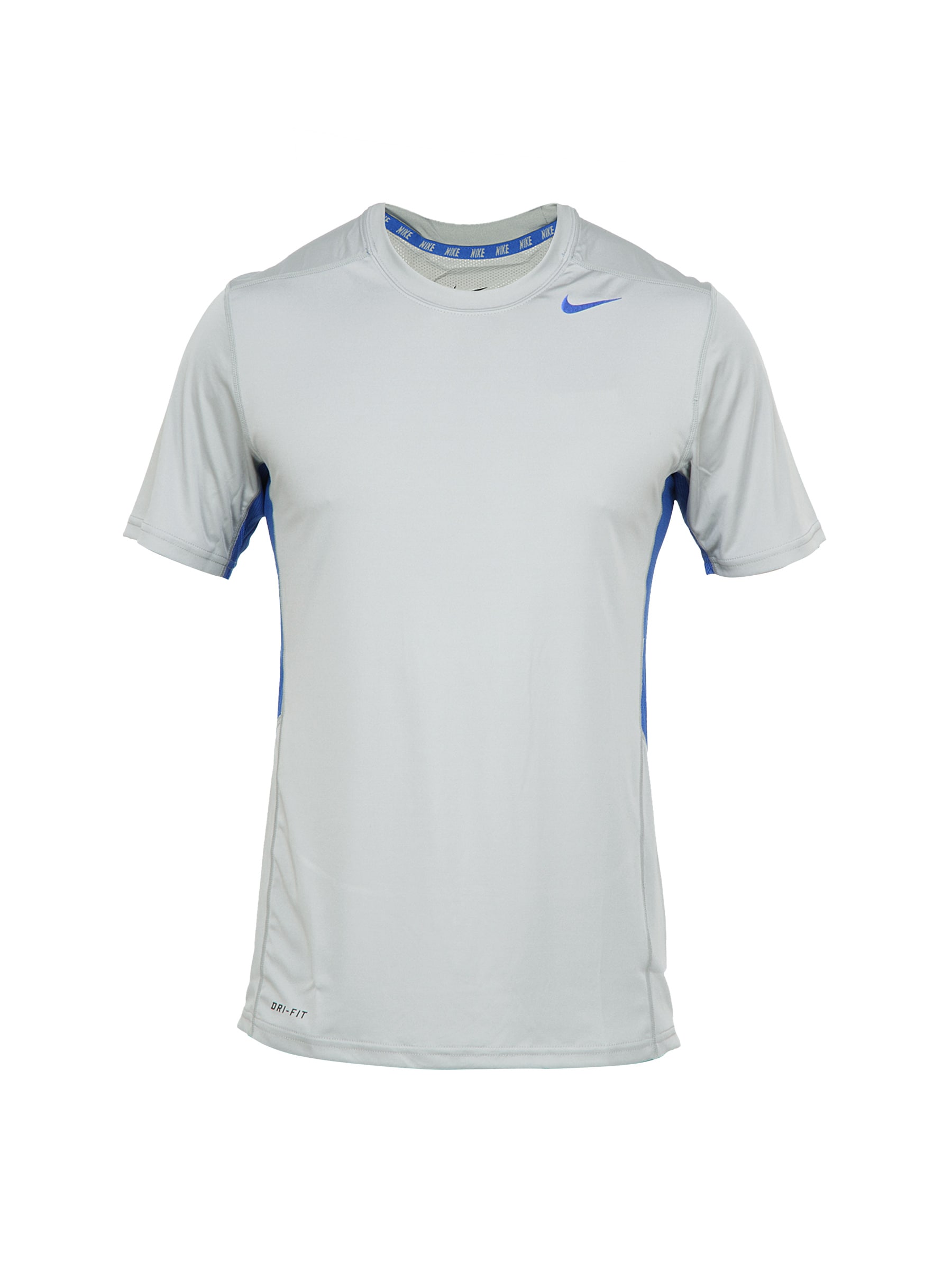 Nike Men Solid Grey T-shirt