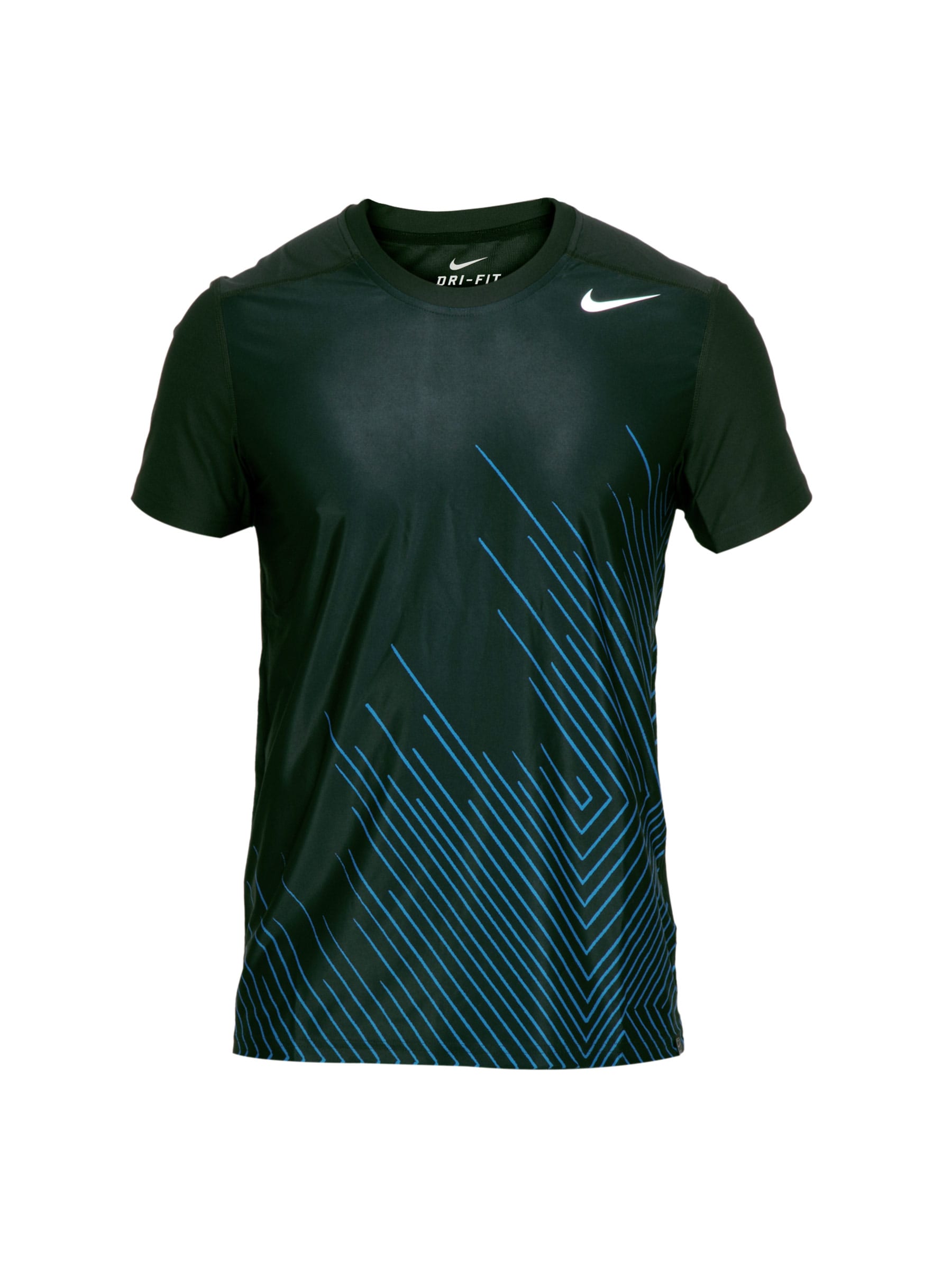 Nike Men Printed Black T-shirt