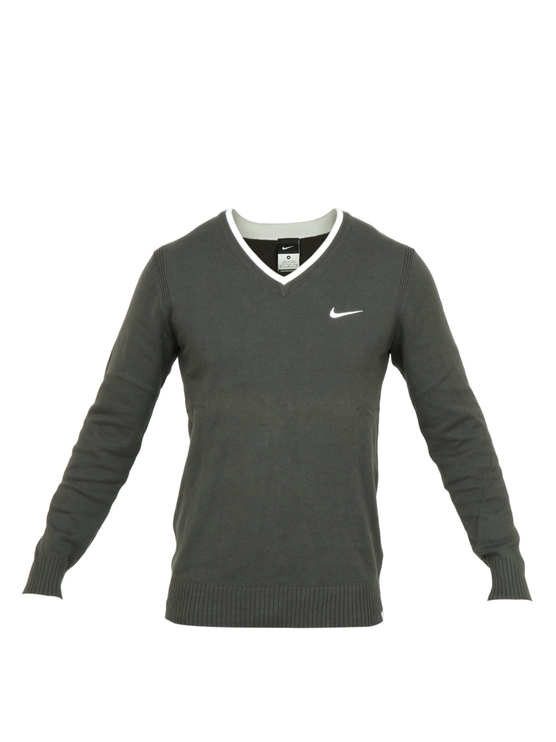 Nike Men Solid Grey Sweater