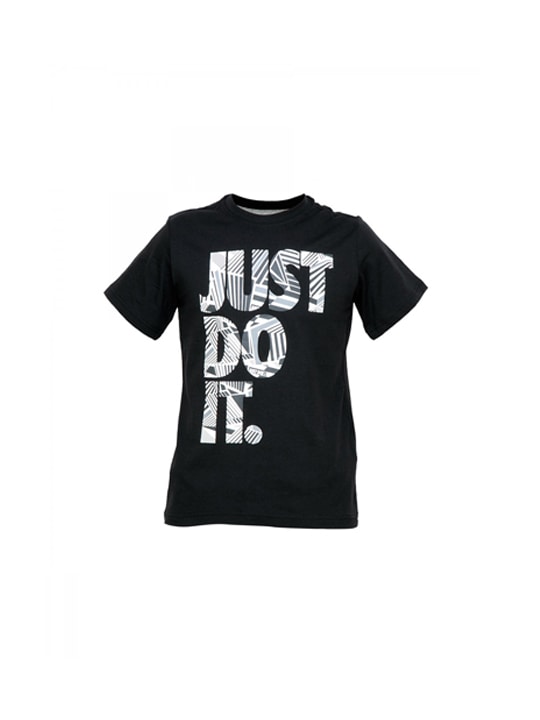 Nike Kids Boys Printed Black T-shirt