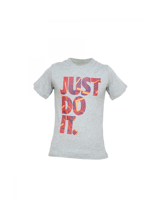 Nike Kids Boys Printed Grey T-shirt