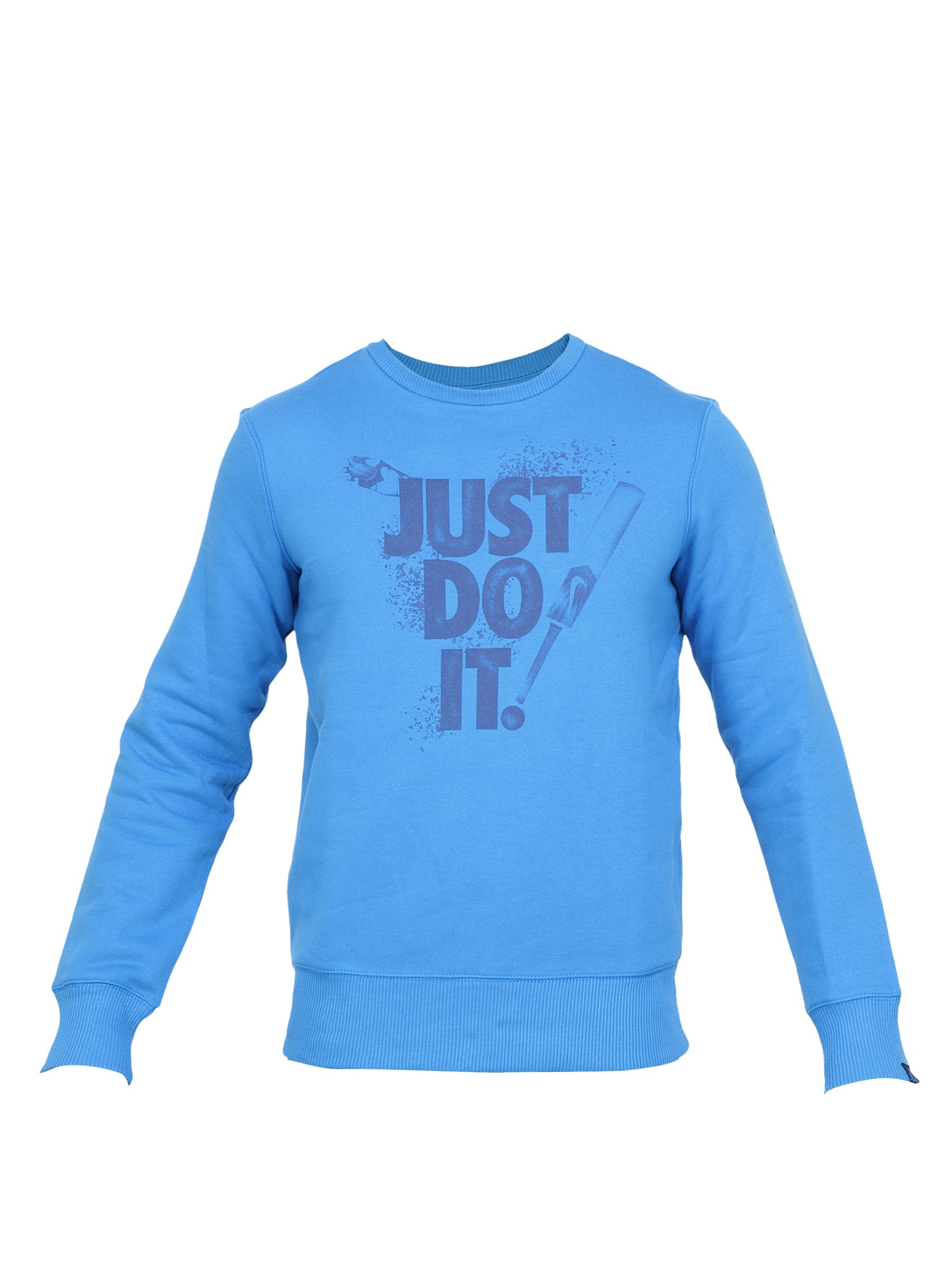 Nike Men Printed Blue Sweatshirt