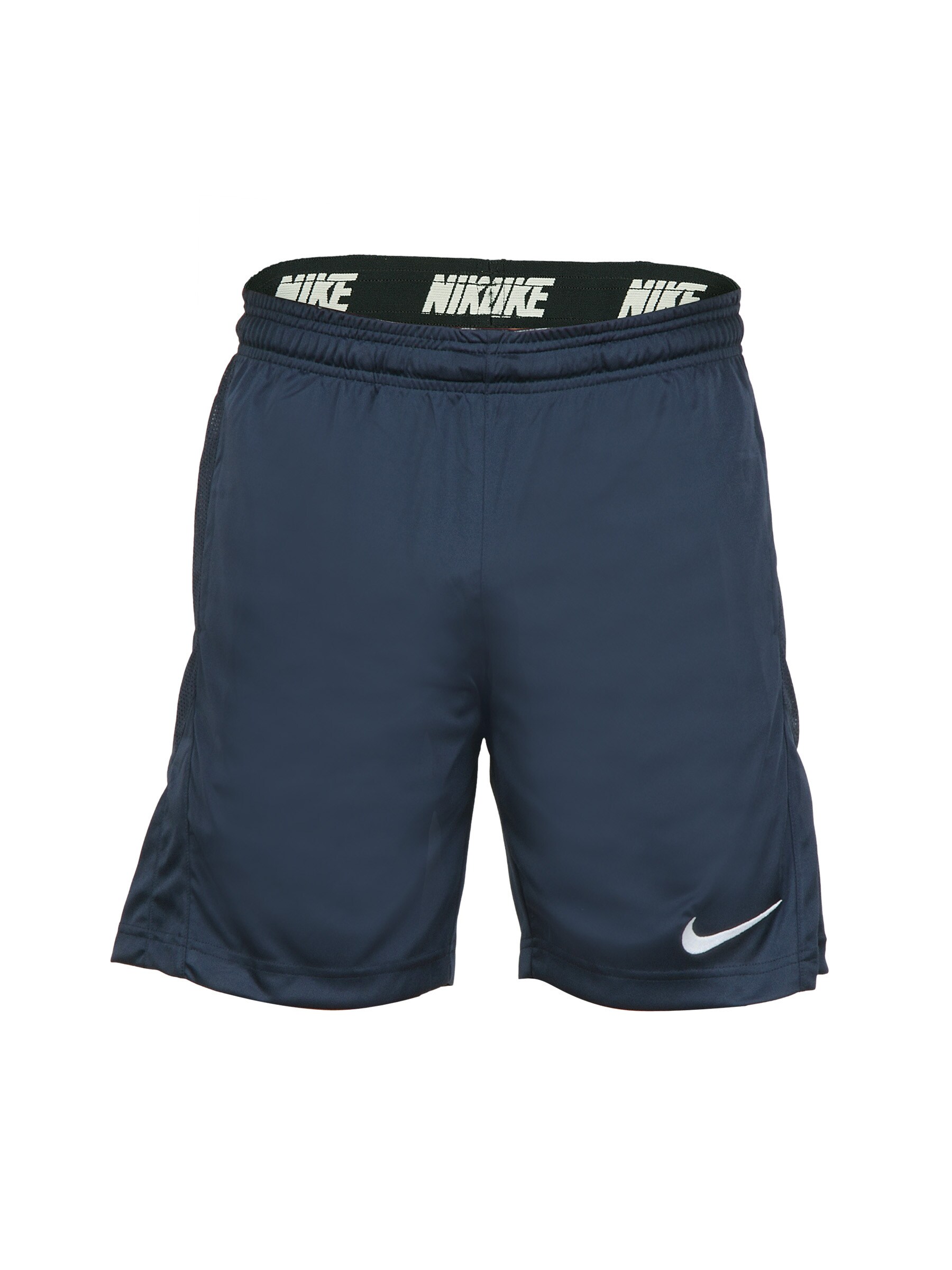 Nike Men Solid Navy Blue Shorts