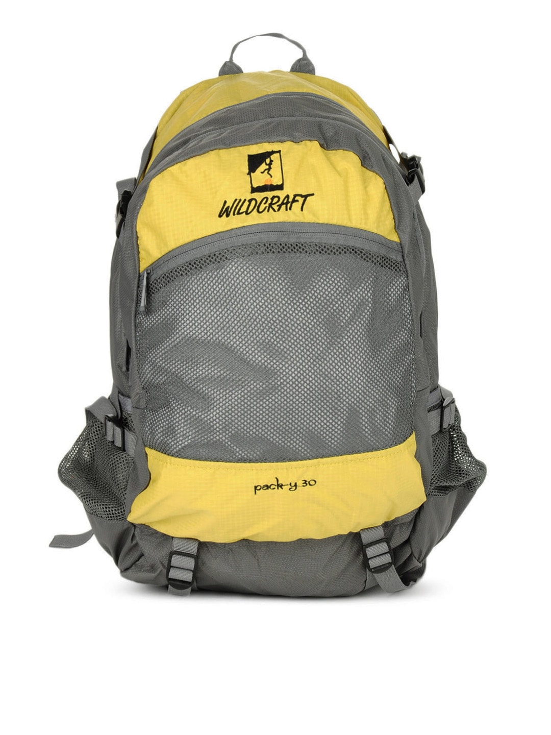 Wildcraft Unisex Yellow & Grey Backpack
