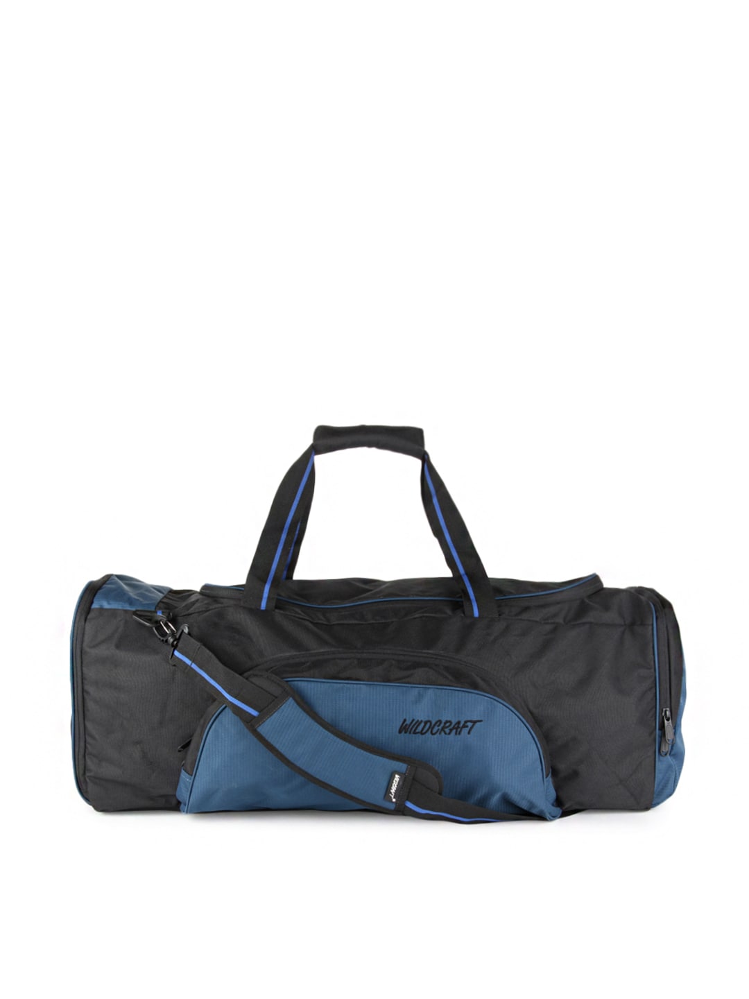 Wildcraft Unisex Black & Blue Duffel Bag