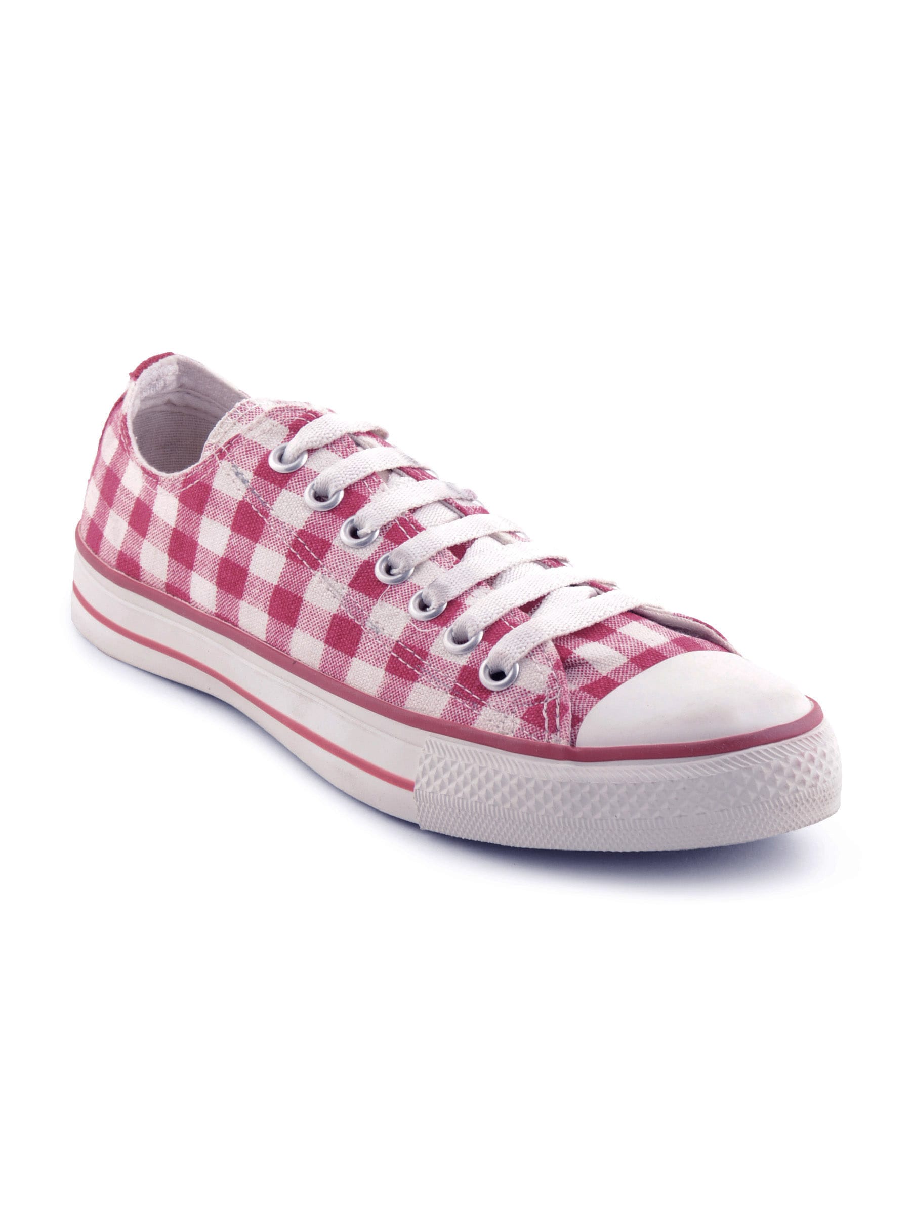 Converse Unisex Plaid Check Ox Red Shoes