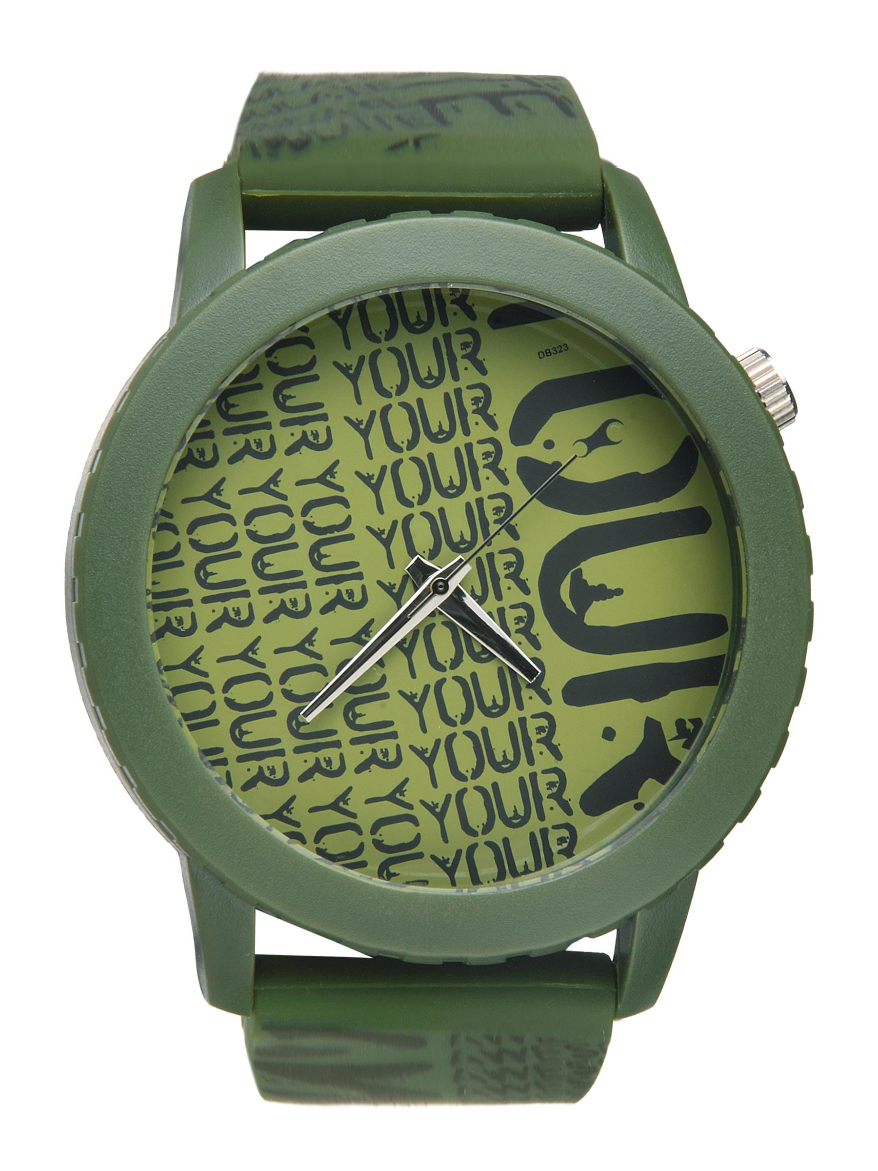 Fastrack Unisex Green Dial Watch 9912PP11