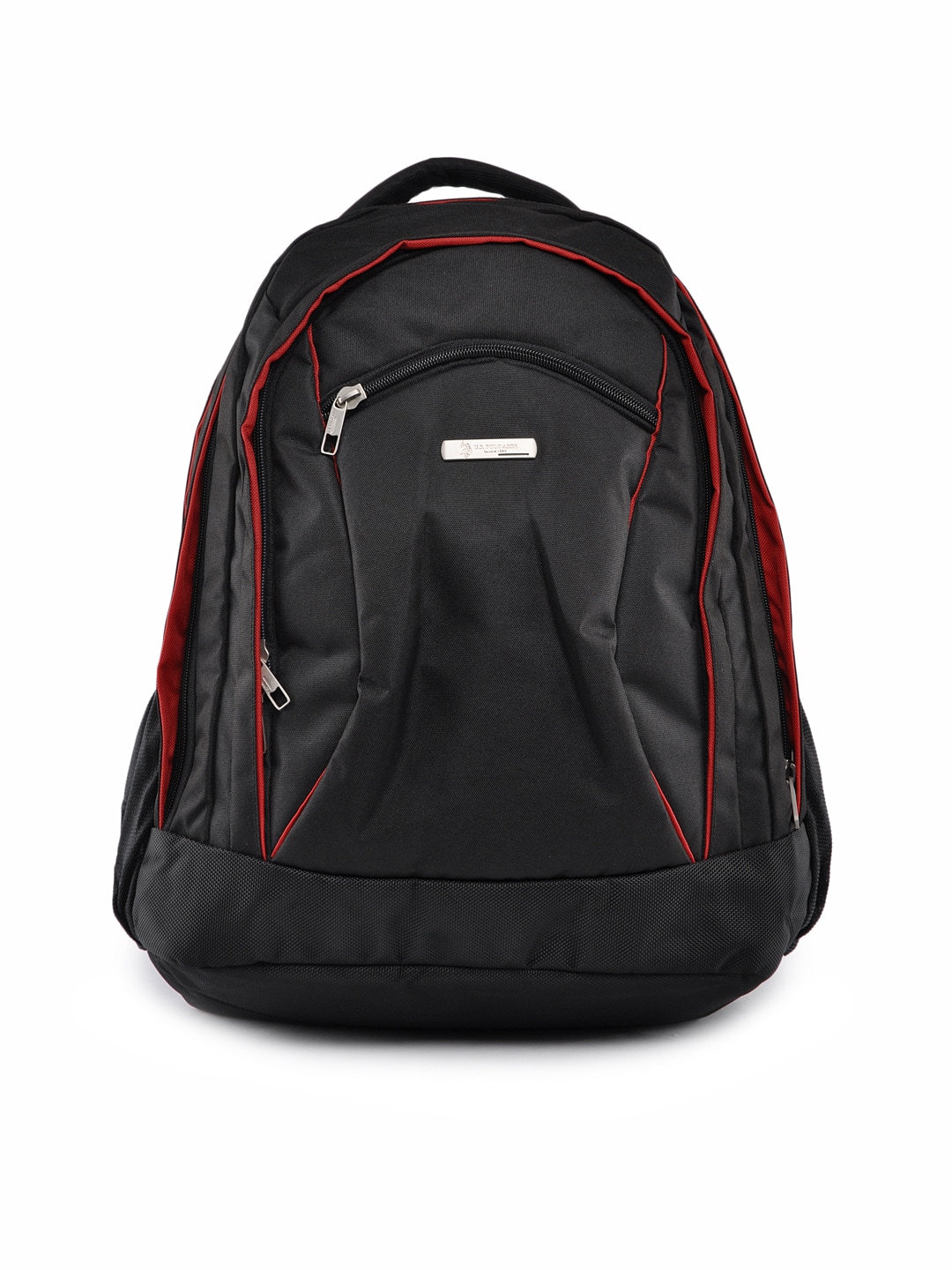 U.S. Polo Assn. Black Unisex Lug-Laptop Backpack