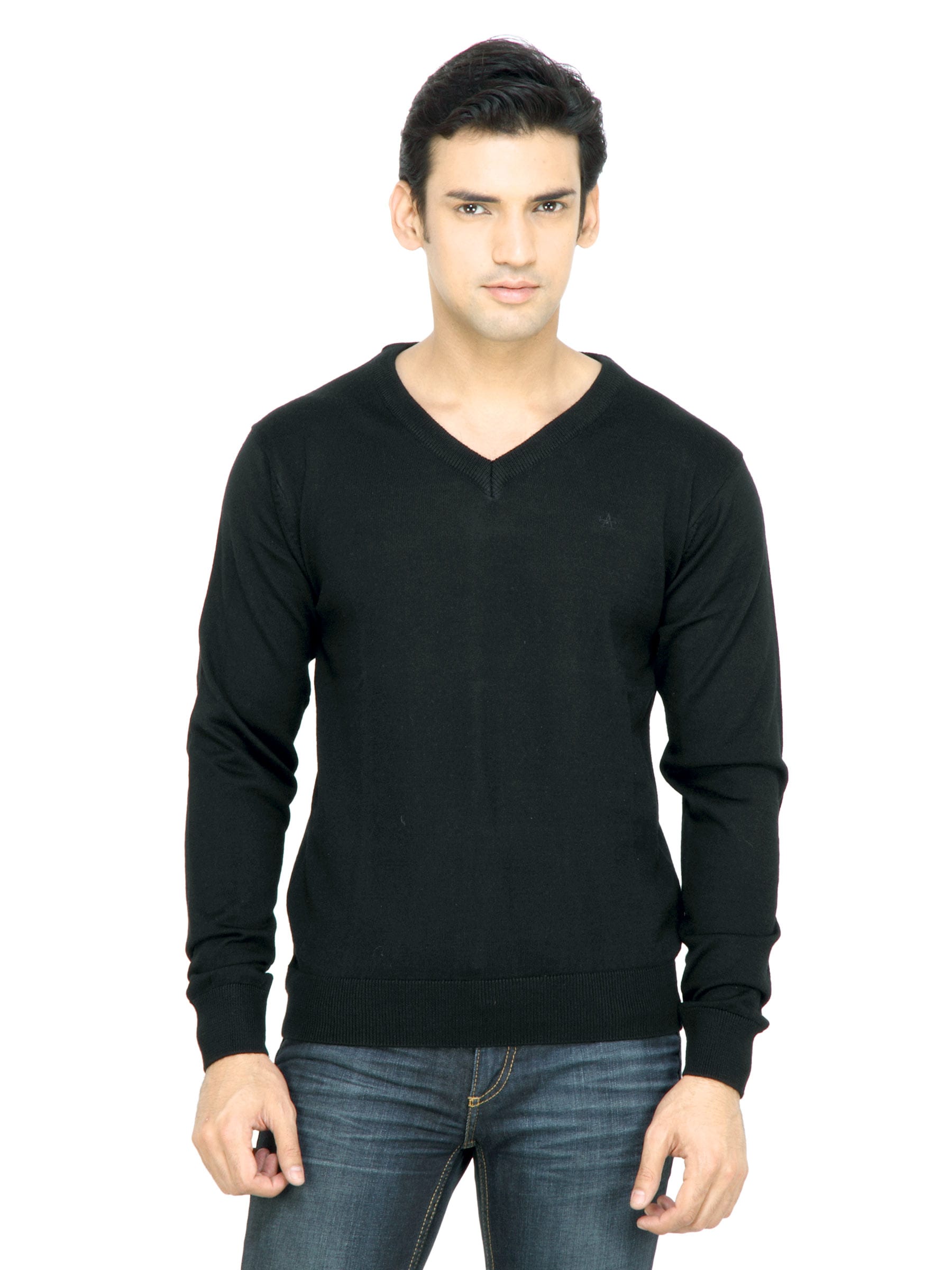 Arrow Men Black Sweater